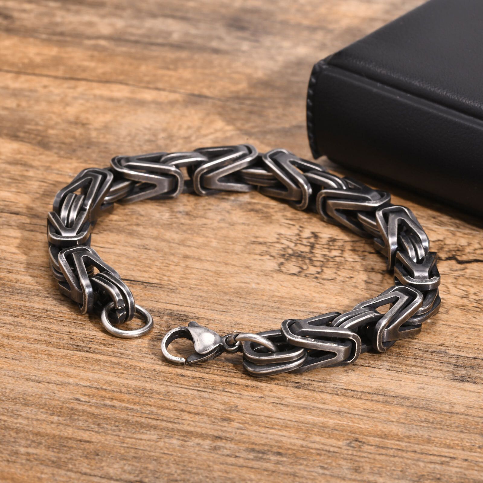 Jewelry 7" Byzantine Chain Bracelet Size ONE SIZE - 2 Thumbnail