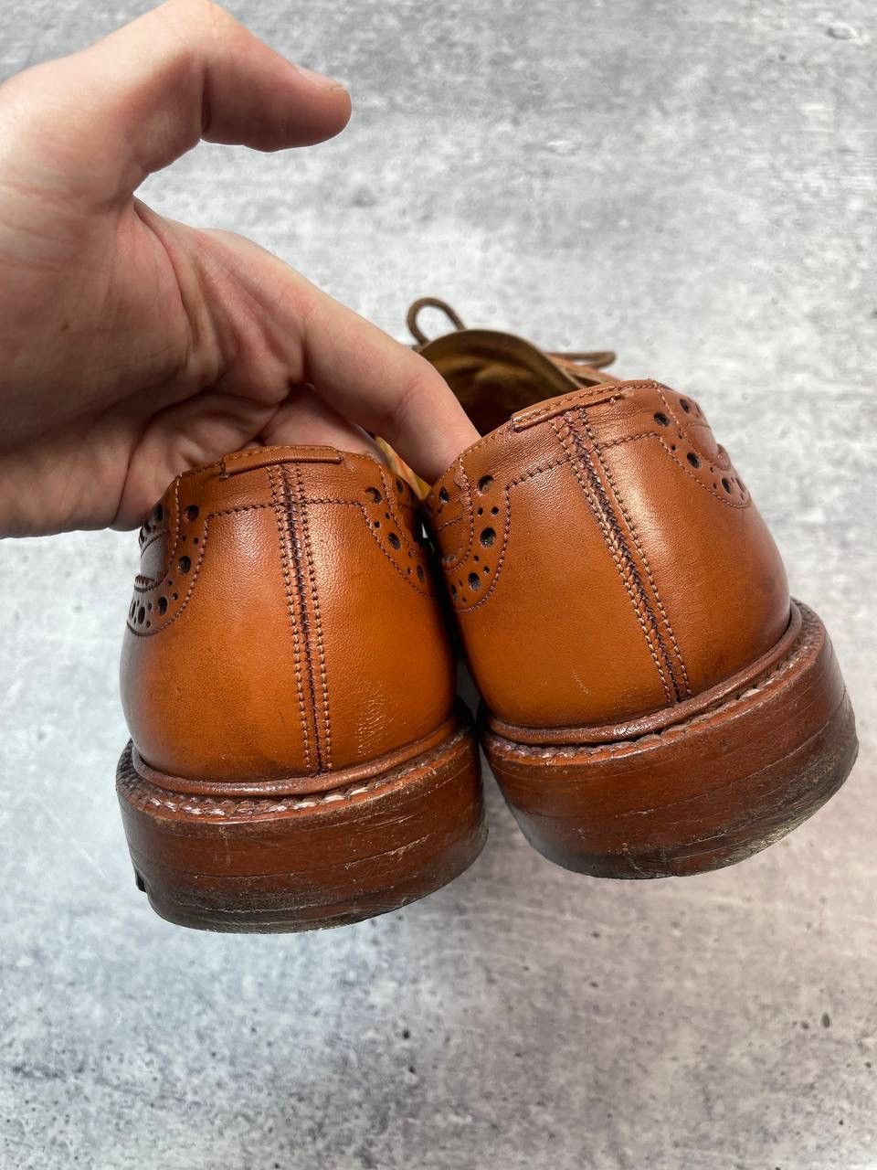 Tricker's Vintage Trickers Derby Brogue Oxford Lace Up Shoes Y2K Size US 10.5 / EU 43-44 - 7 Thumbnail