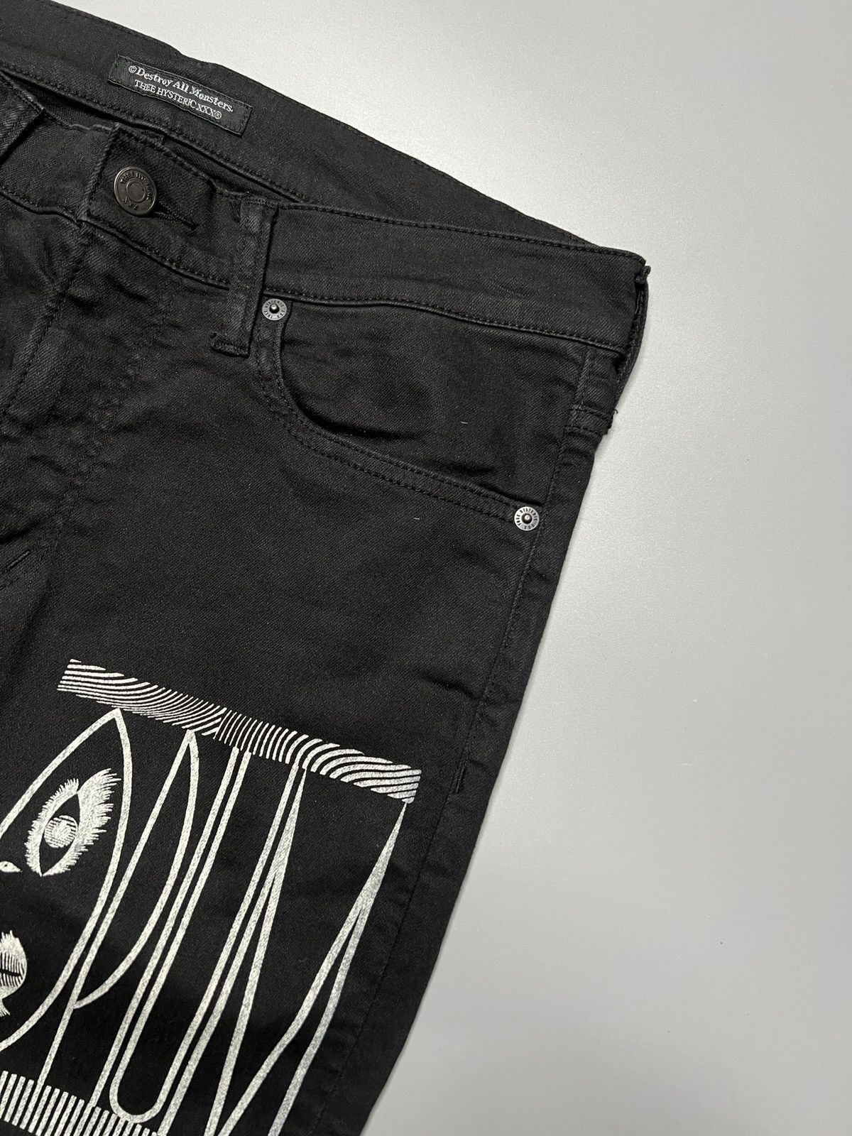 Hysteric Glamour Hyateric glamour Destroy all Monsters Jeans Size US 31 - 3 Thumbnail