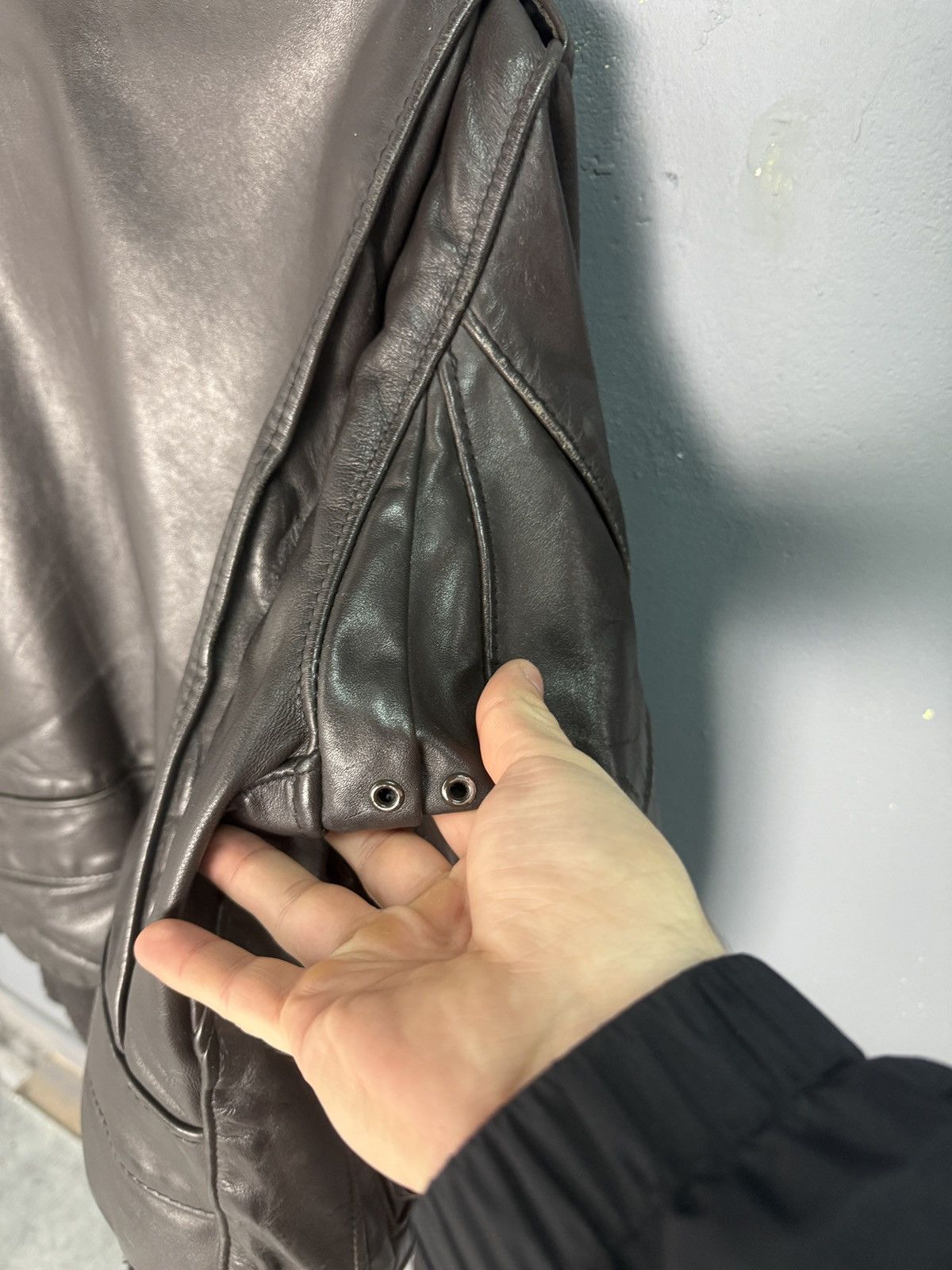 Schott 70-x Schott Distressed Leather Jacket Bomber Brown Aviator Size US M / EU 48-50 / 2 - 17 Thumbnail