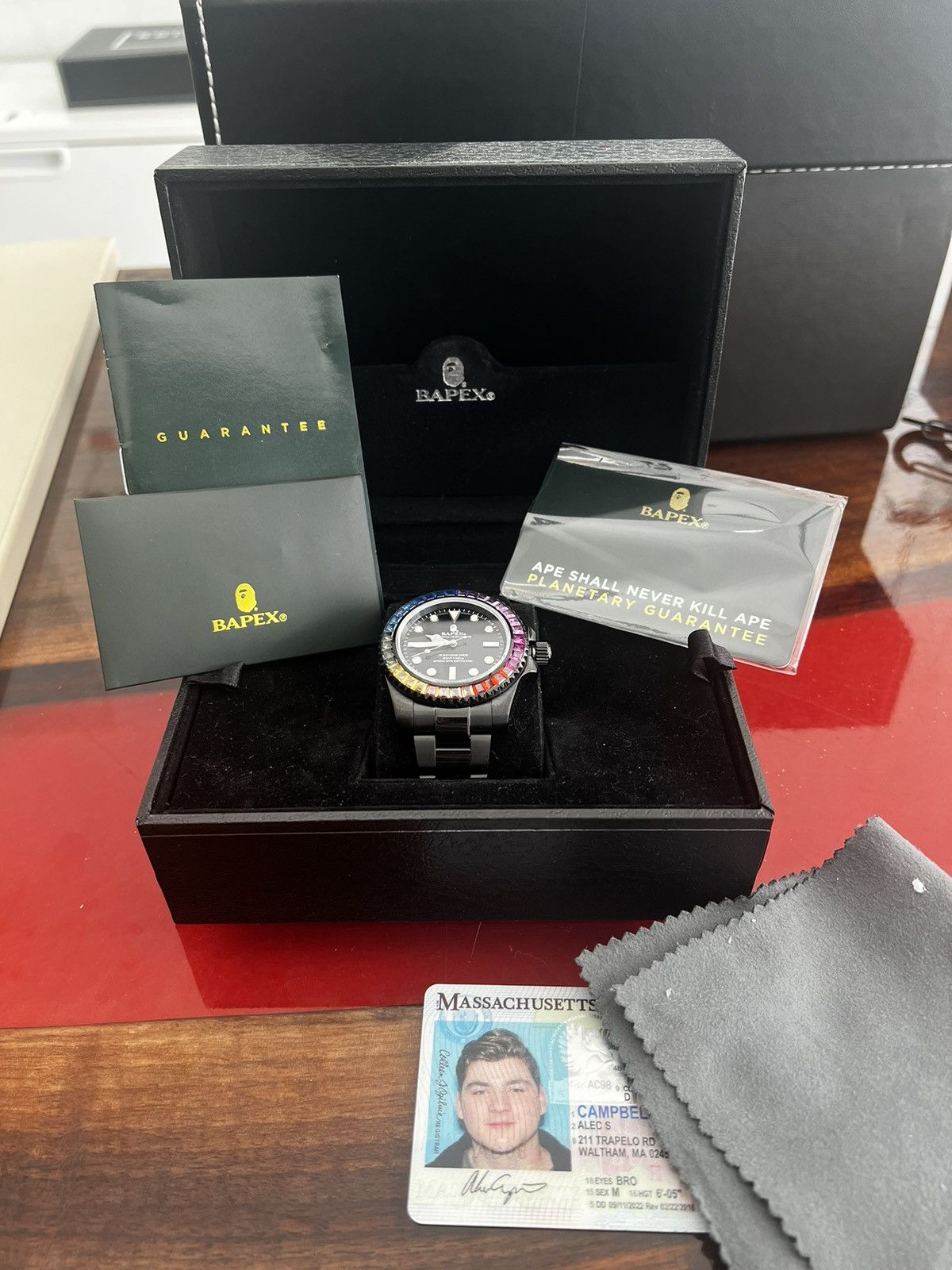image of Type 1 Bapex Crystal Stone in Black, Men's