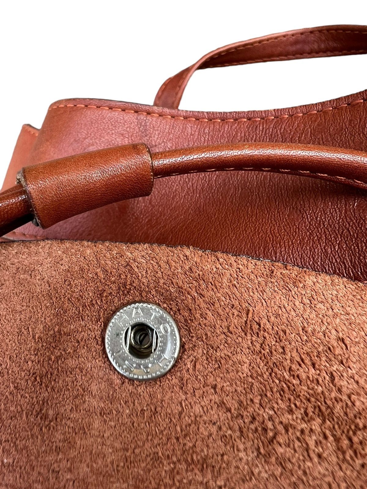 Leather Vintage Unknown Japan High Quality Leather Backpack Bag Size ONE SIZE - 21 Thumbnail