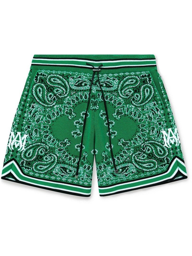 Amiri Amiri Bandana Print B-Ball Drawstring Shorts Size US 32 / EU 48 - 1 Thumbnail