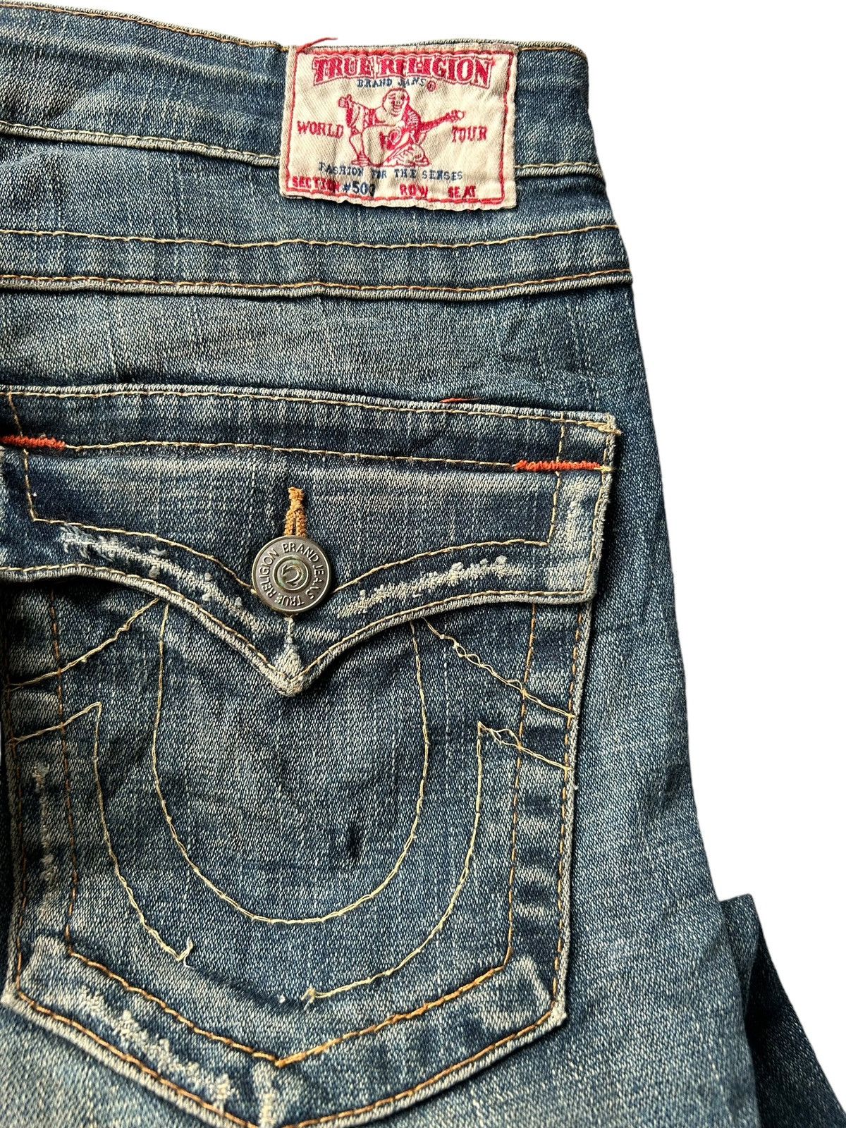 True Religion True Religion Flare Distressed Denim Made in Usa ☠️ Size US 34 / EU 50 - 13 Thumbnail