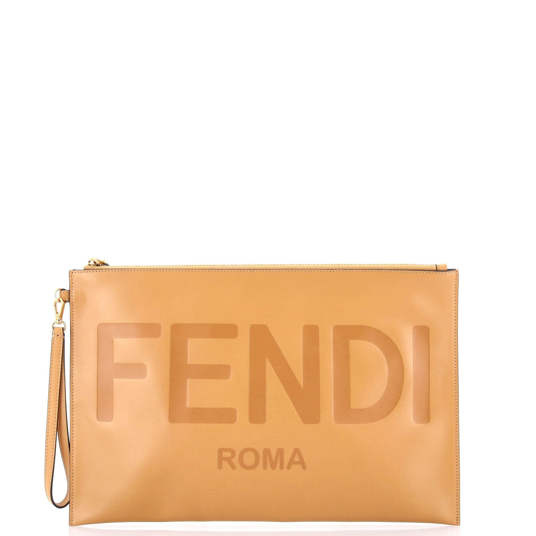 Fendi Logo Flat Wristlet Pouch Size ONE SIZE - 1 Thumbnail