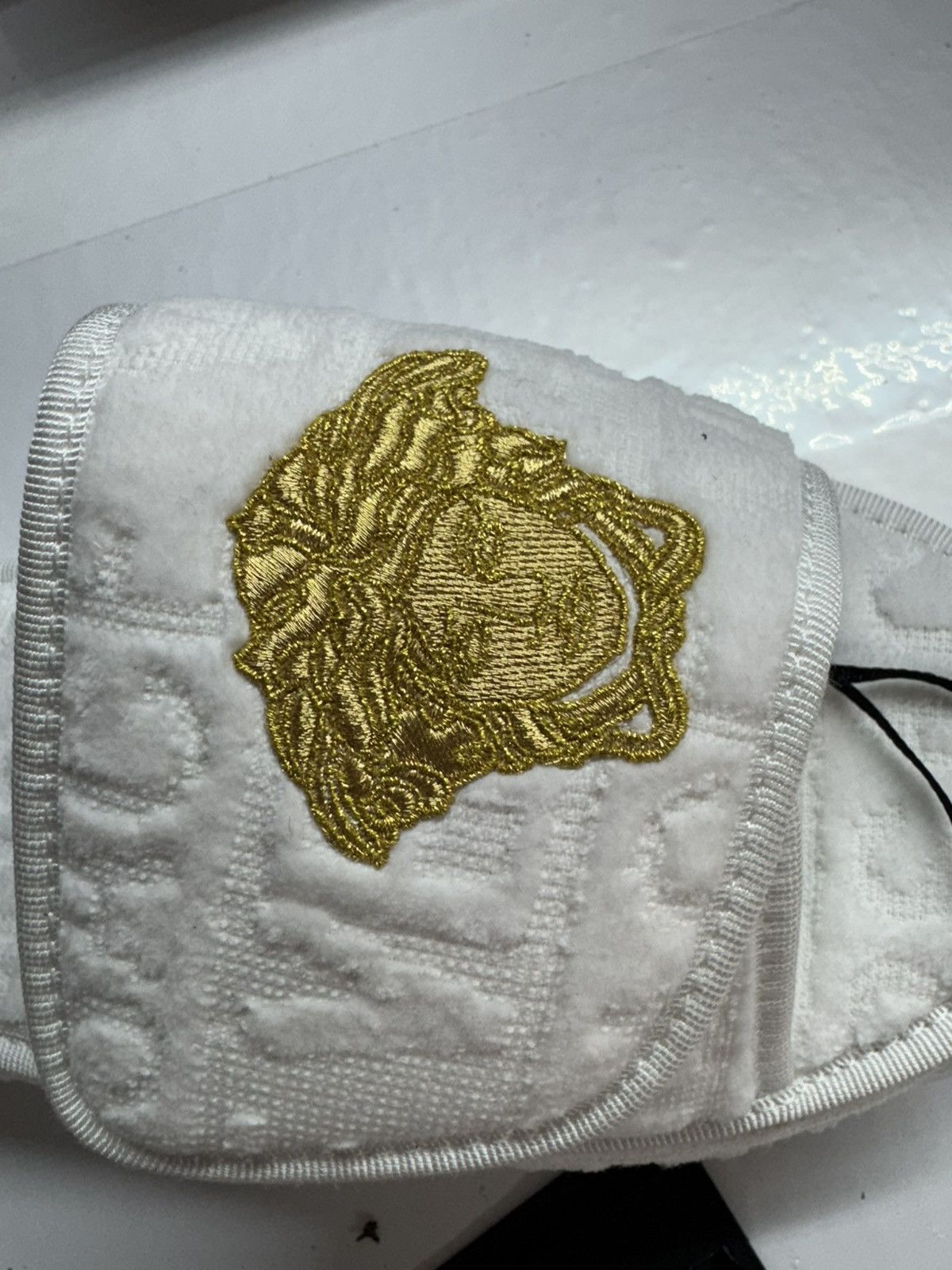 Versace VERSACE MEDUSA EMBROIDERED SLIPPERS Size US 10 / EU 43 - 3 Thumbnail