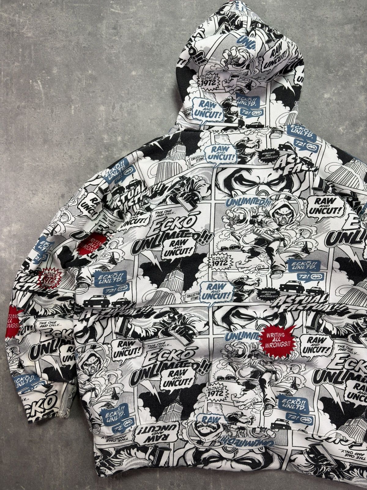 Ecko Unltd. Ecko Unltd. Comic Book Grafitti AOP Baggy Zip Hoodie XXL Size US XXL / EU 58 / 5 - 14 Thumbnail