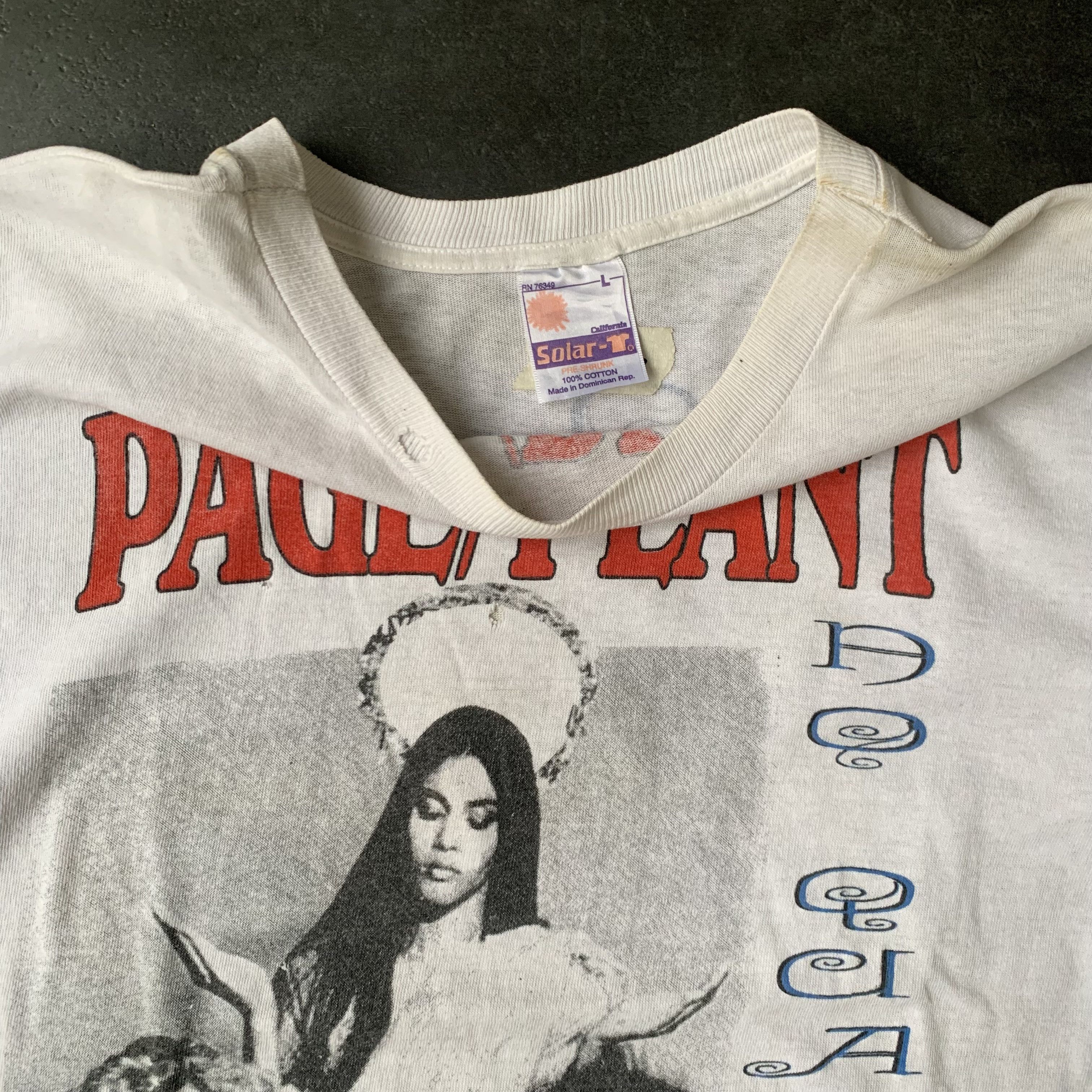 Vintage 1990s Vintage Page and Plant No Quarter Tour Band Tee Shirt Size US L / EU 52-54 / 3 - 5 Thumbnail
