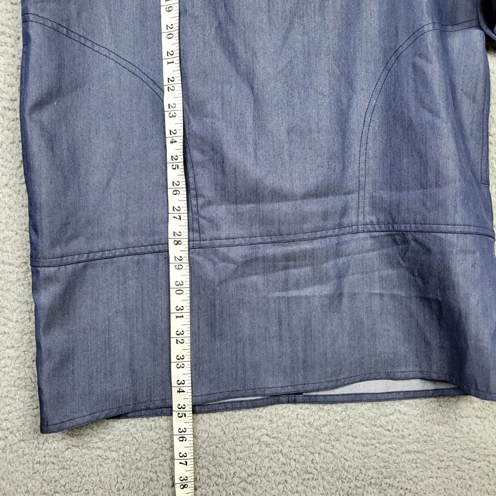 Vince Vince Women's blue tunic 1/4 Zip dress XS Solid 3/4 Sleeve Crew Neck Casual Shirt Dress Christmas? Size XS / US 0-2 / IT 36-38 - 5 Thumbnail
