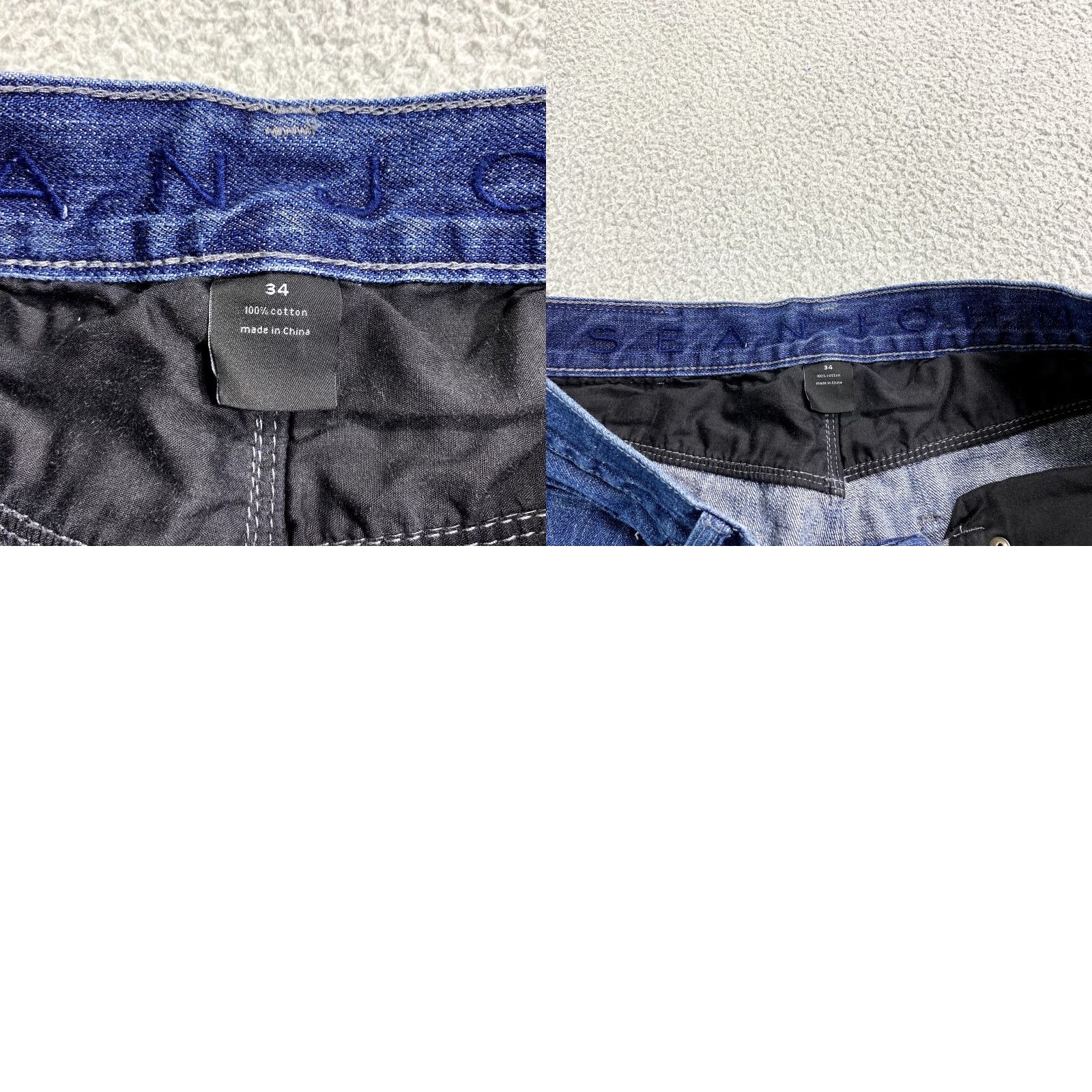 Sean John VINTAGE Sean John Jeans Mens 34x31 Blue Straight Leg Denim Hip Hop 90s Leather Jeans Size US 34 / EU 50 - 9 Thumbnail