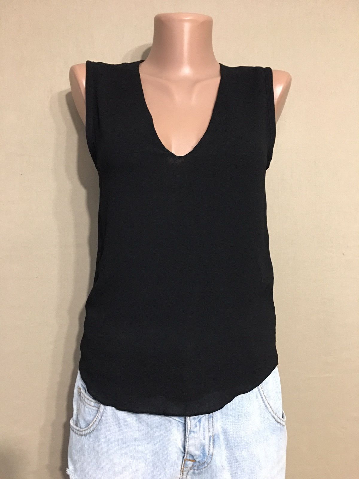 Chloe CHLOE Black Sleeveless Pullover Tank Top Size EU 34 Size XS / US 0-2 / IT 36-38 - 4 Thumbnail