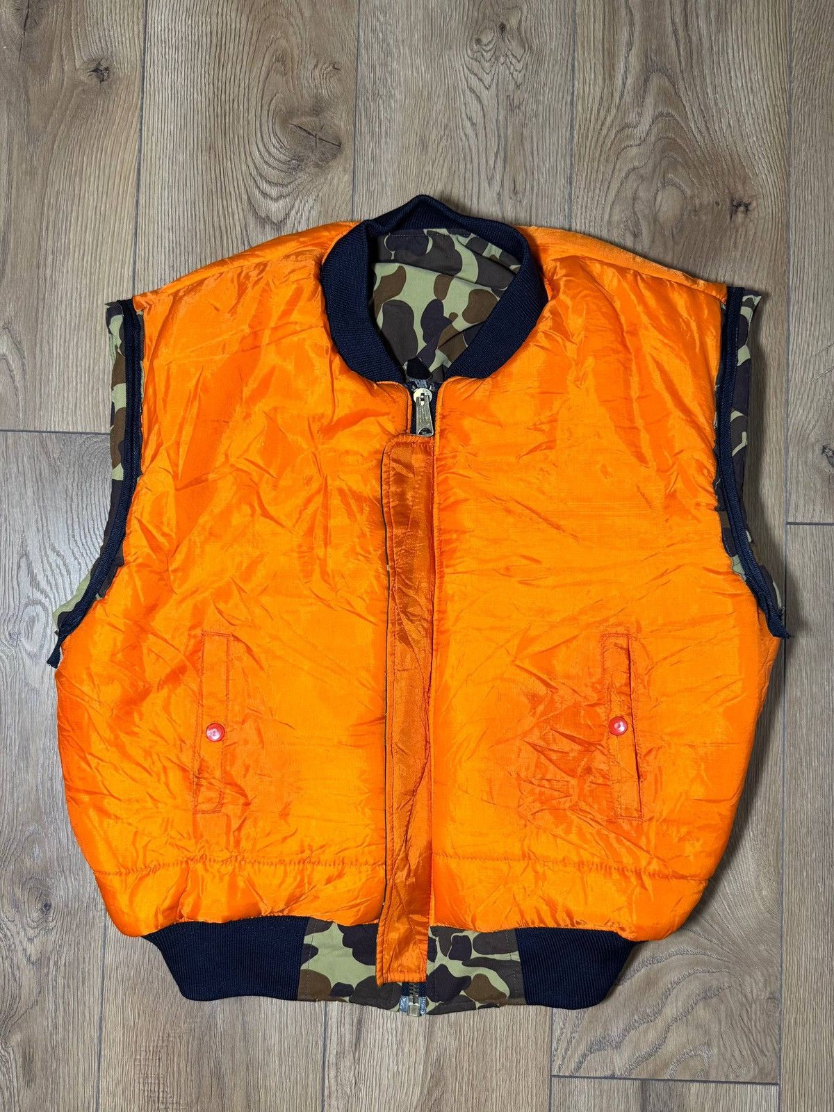 Other Men's Vintage Reversible MA-1 Vest Duck Camo & Orange Size US L / EU 52-54 / 3 - 11 Thumbnail