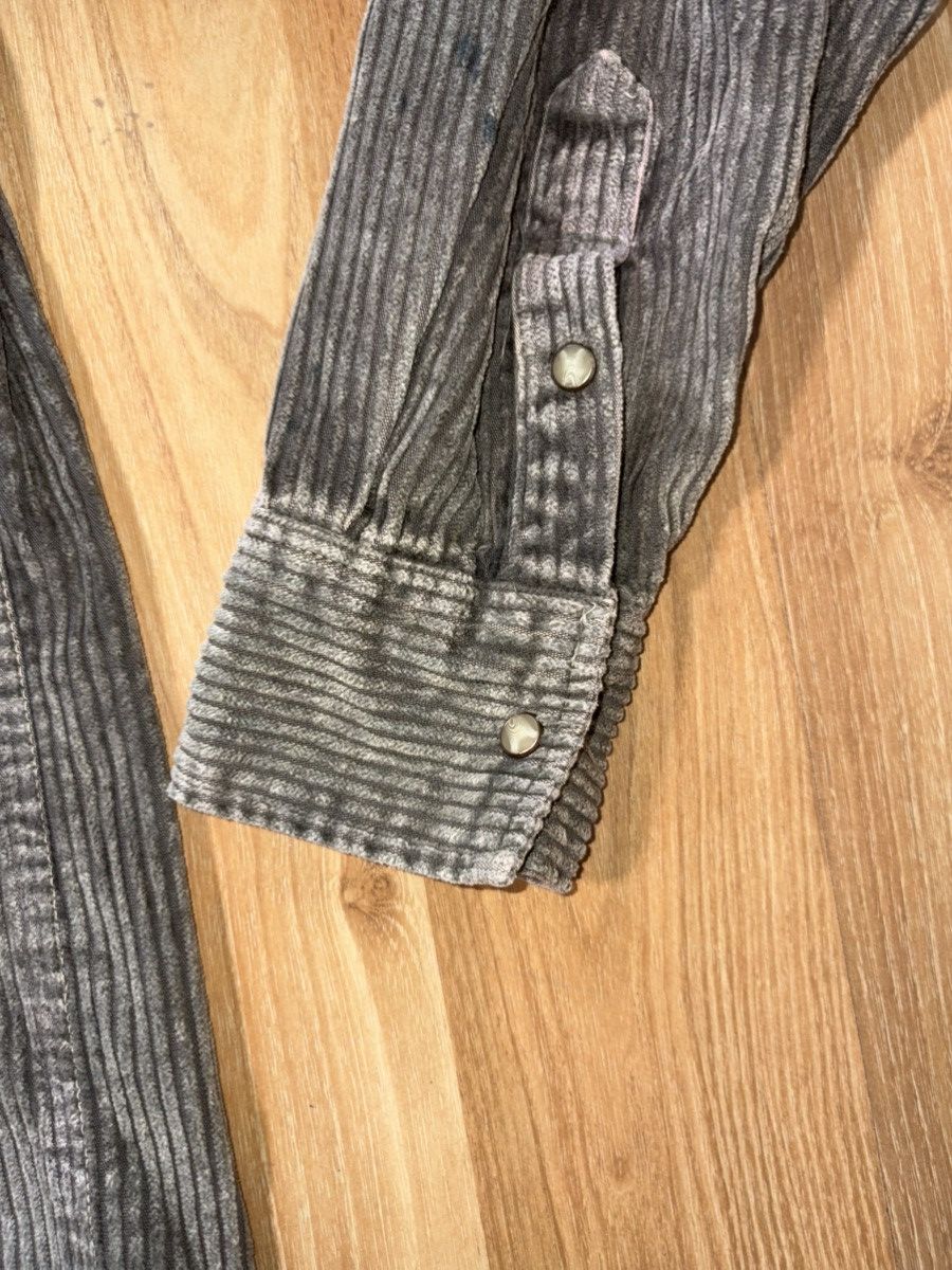 Polo Ralph Lauren Polo Ralph Lauren Faded Charcoal Corduroy Western Shirt Size US XL / EU 56 / 4 - 5 Thumbnail
