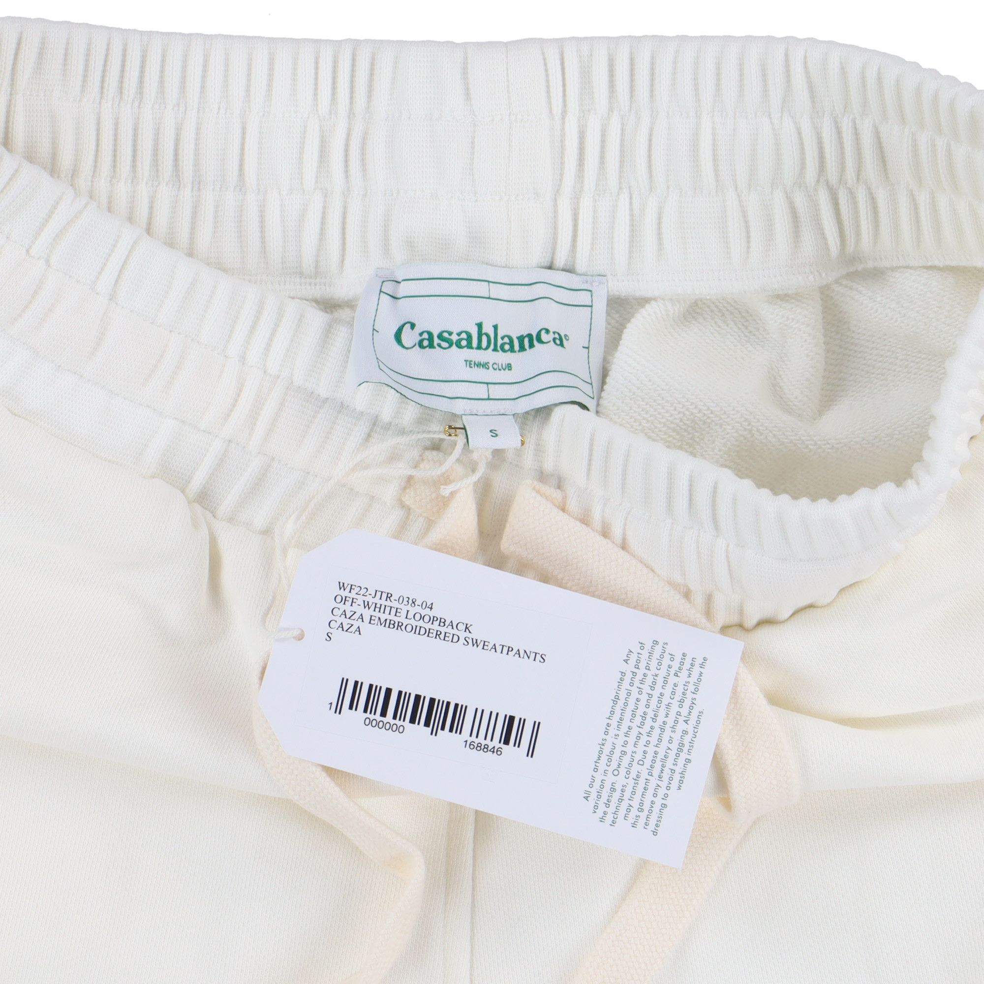 Casablanca White Caza Embroidered Logo Sweatpants Size US 28 / EU 44 - 5 Thumbnail
