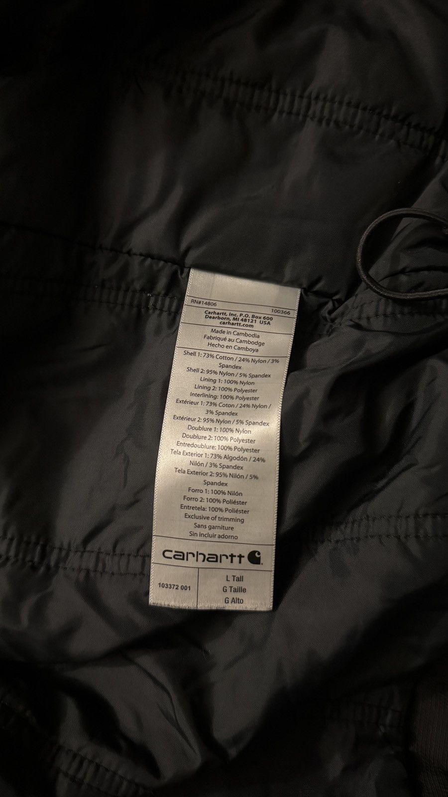 Carhartt Black Carhartt jacket Size US L / EU 52-54 / 3 - 6 Thumbnail