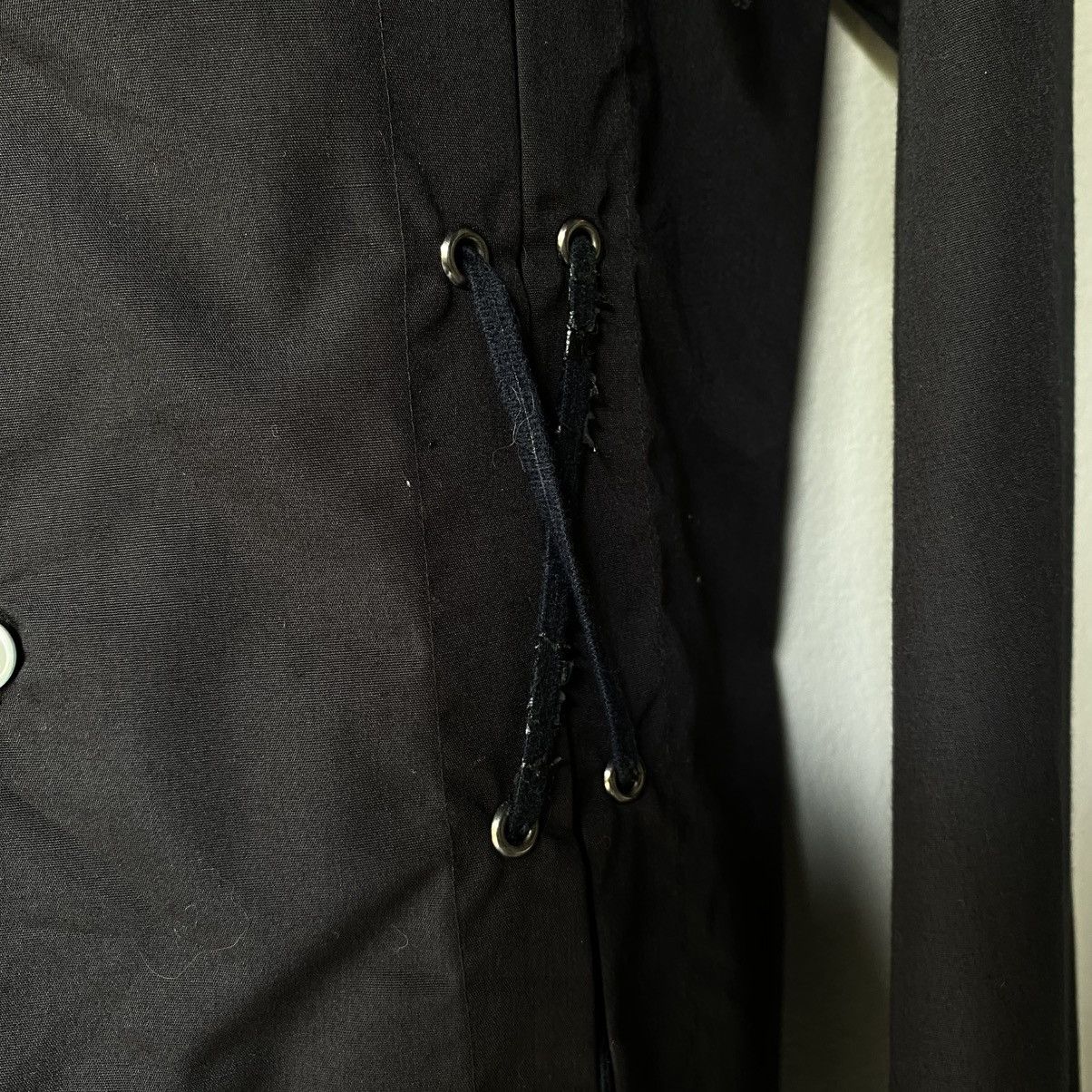 Designer × Japanese Brand Devil'n Bass Y2K Punk Black Lace-Up Symmetrical Shirt Size US L / EU 52-54 / 3 - 11 Thumbnail