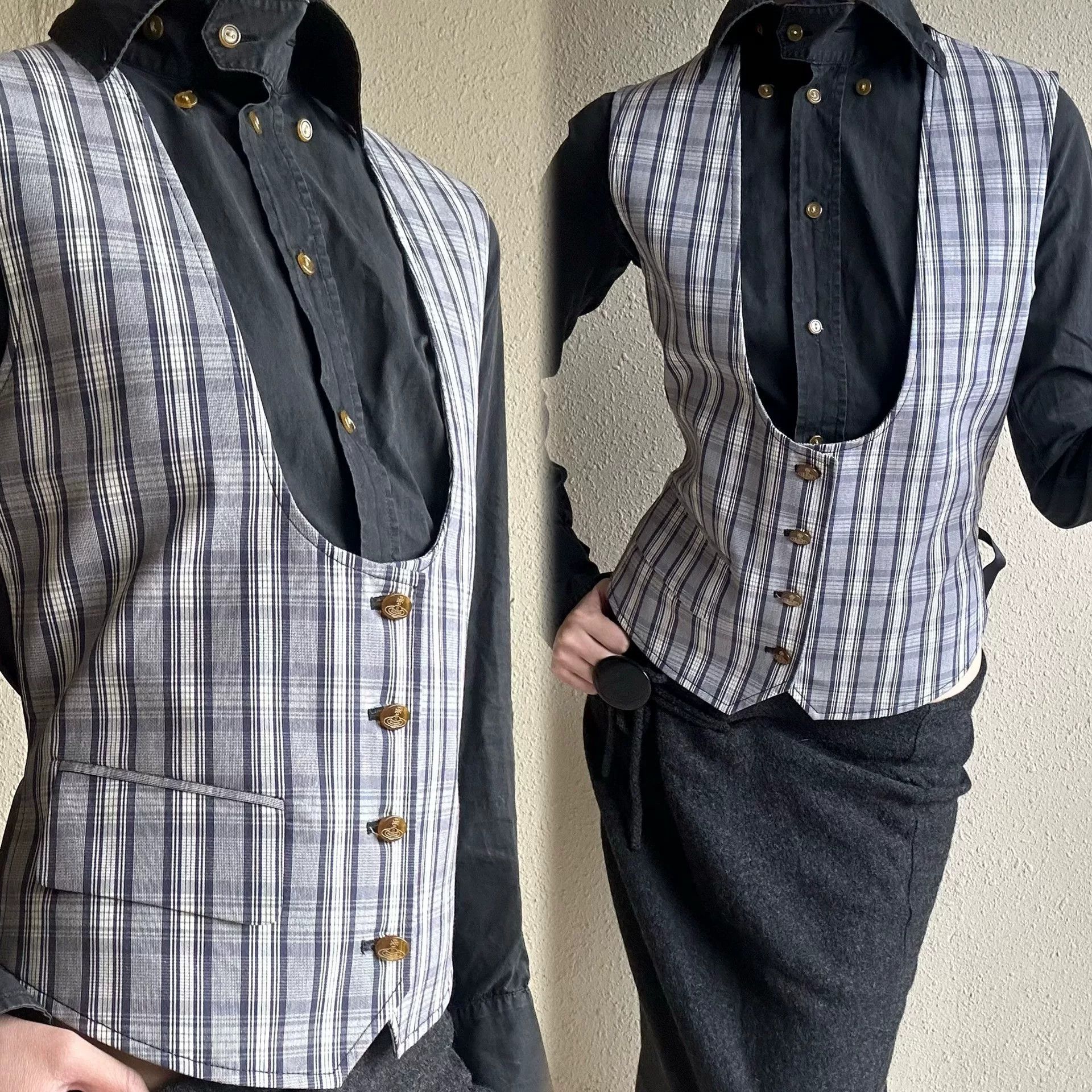Vivienne Westwood vivienne westwood plaid vest for men Size US M / EU 48-50 / 2 - 1 Thumbnail