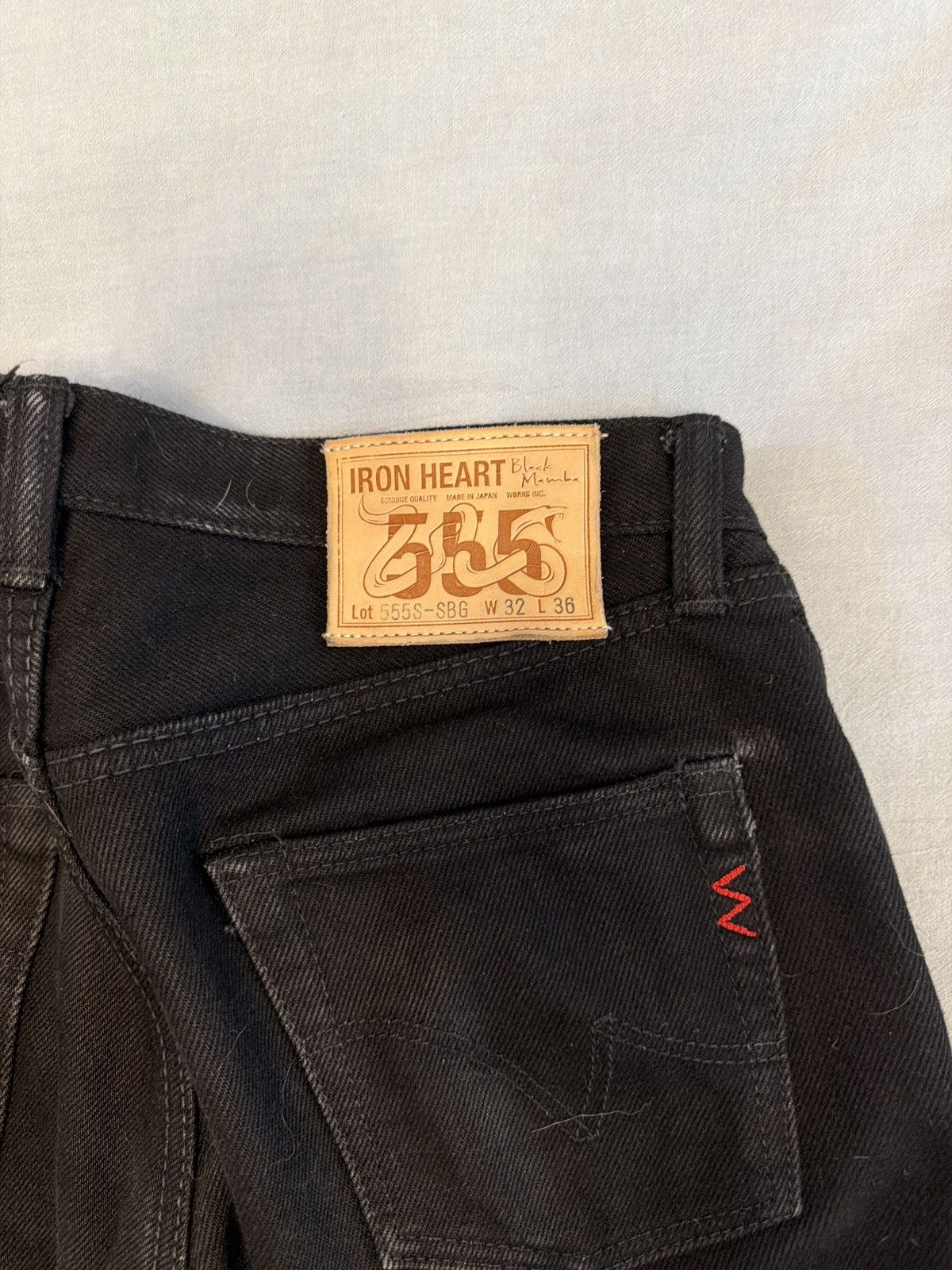 Iron Heart Iron Hart, black fade to gray SBG 555 size 32 Size US 32 / EU 48 - 3 Thumbnail