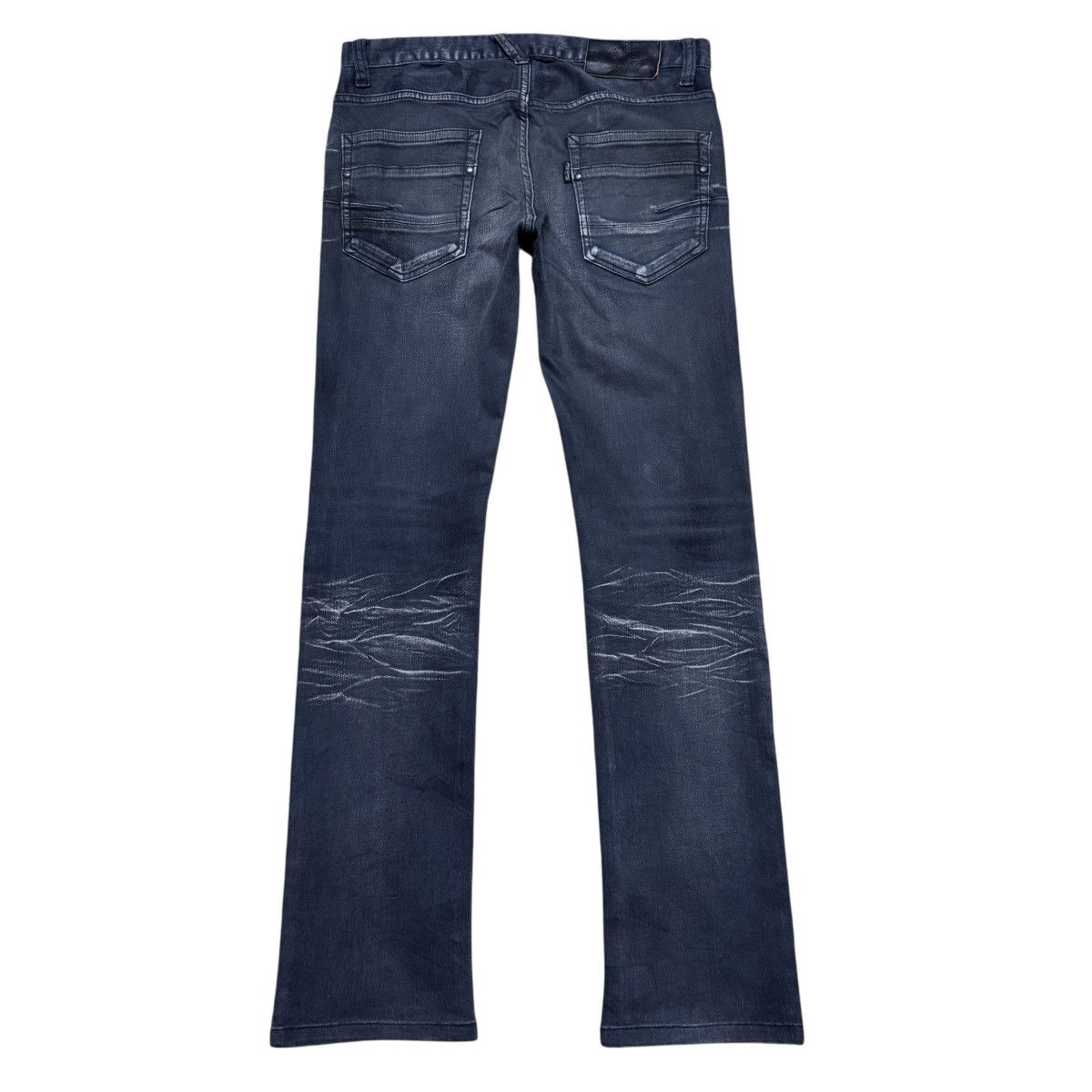 Tornado Mart Tornado Mart Grey Denim Low Flare Jeans Clawmark Size US 31 - 2 Thumbnail