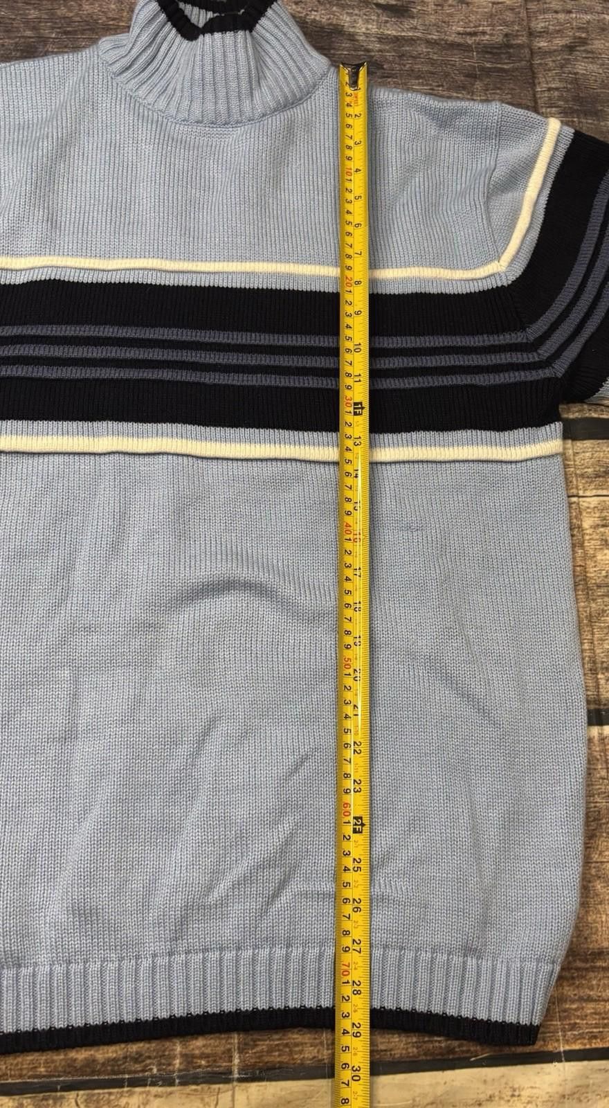 Southpole Vtg Southpole Sweater Mock Turtleneck Stripe Y2k Mens Medium Size US M / EU 48-50 / 2 - 8 Thumbnail