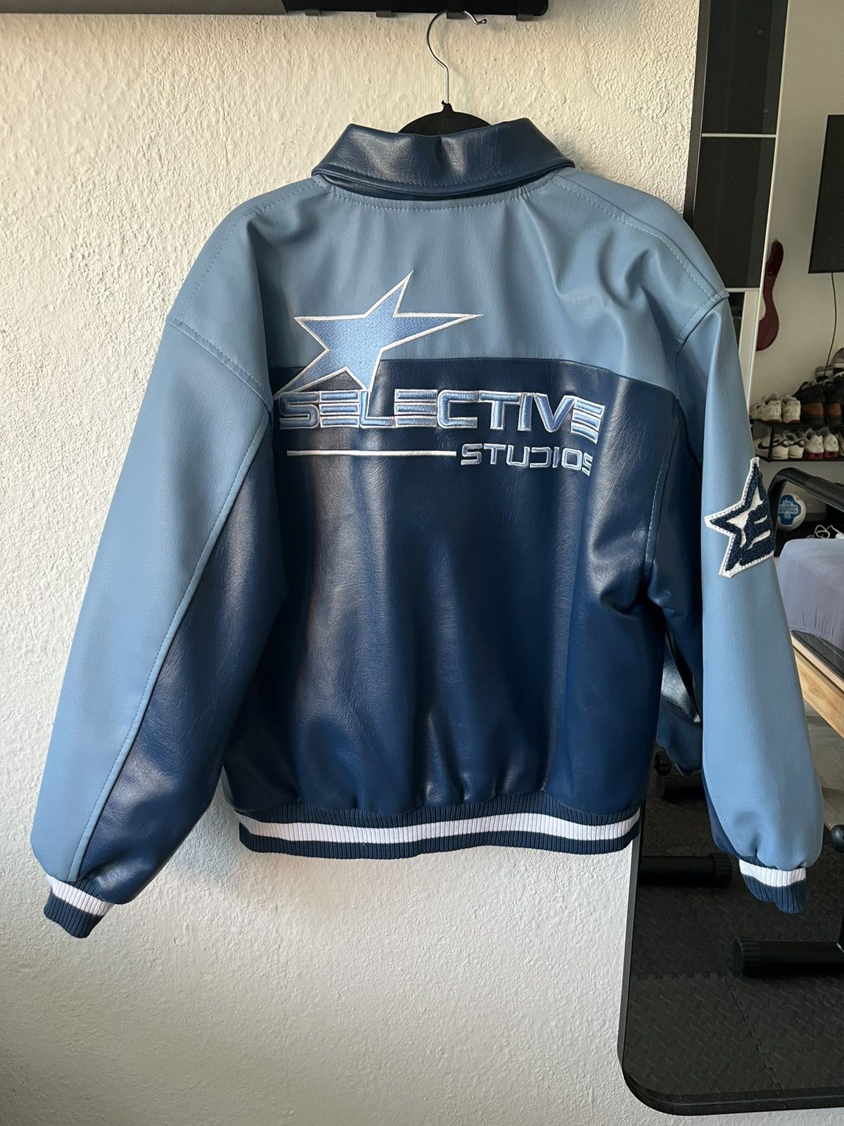 Other Selective Studios Full Leather Varisity Jacket Size US L / EU 52-54 / 3 - 2 Thumbnail