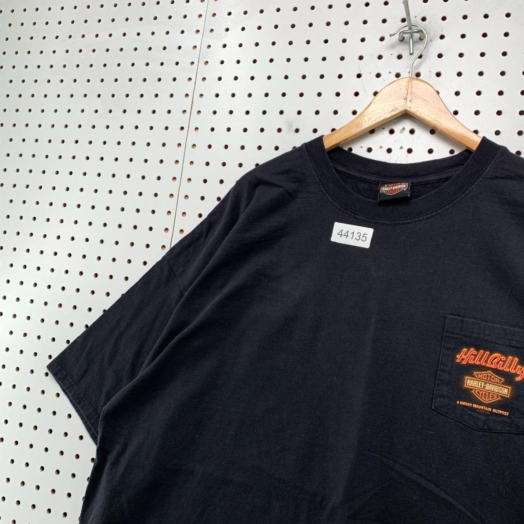 Harley Davidson Harley-Davidson Pocket Shirt Mens Large Black Hill Billy Smoky Mountain Outpost Size US L / EU 52-54 / 3 - 7 Thumbnail