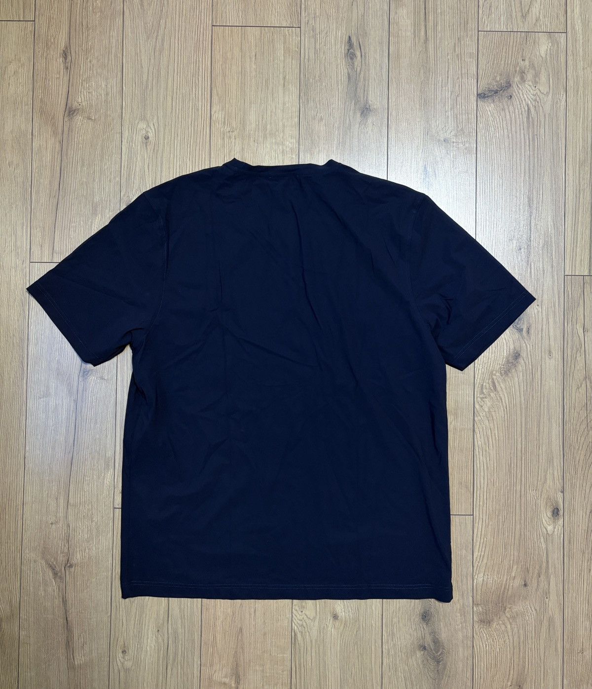 Corneliani Corneliani Polyamide Navy Blue Crewneck T-shirt Size US XL / EU 56 / 4 - 12 Thumbnail