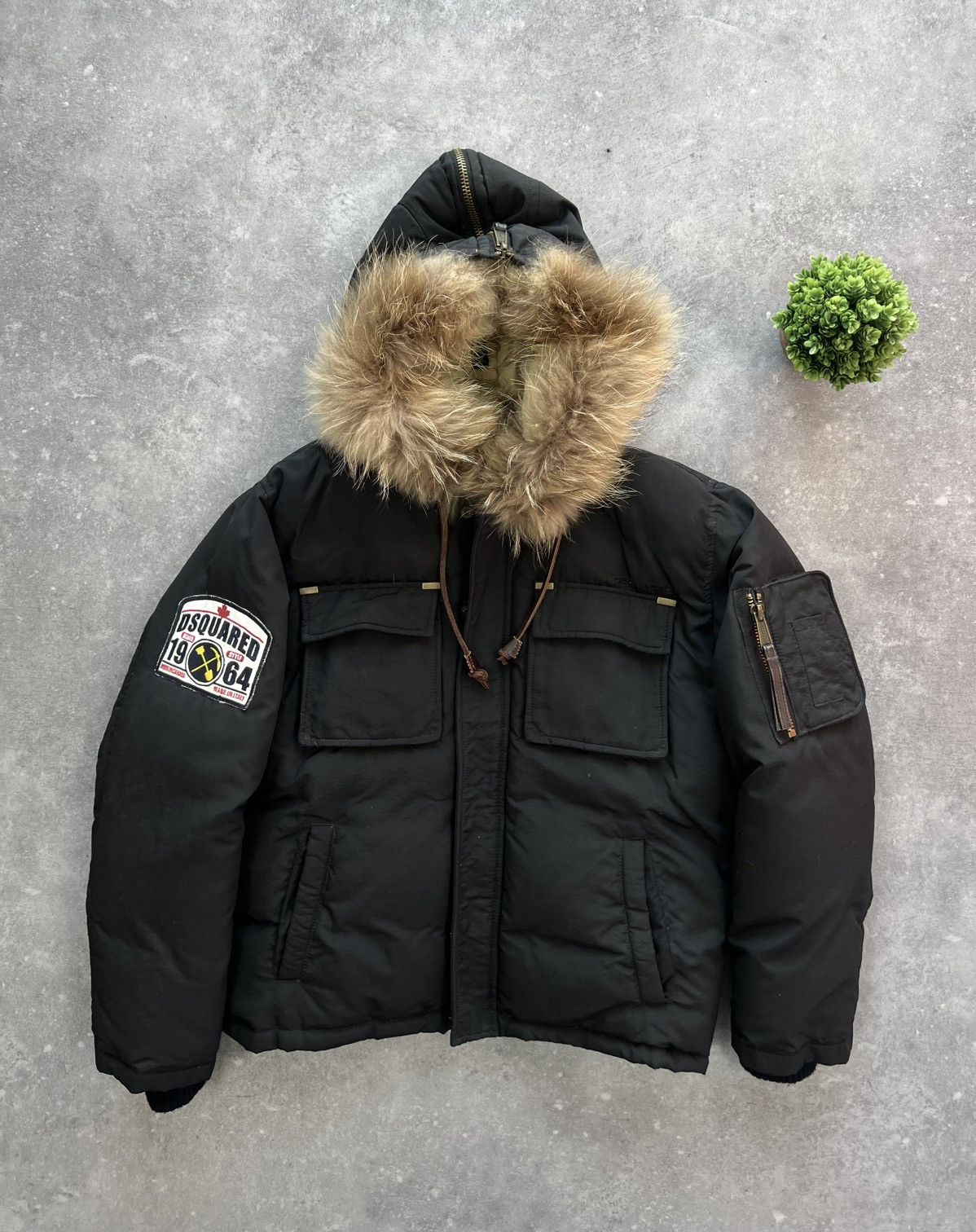 Dsquared2 Rare Vintage DSQUARED2 Short Bomber Down Y2K Avant Garde Size US M / EU 48-50 / 2 - 1 Thumbnail