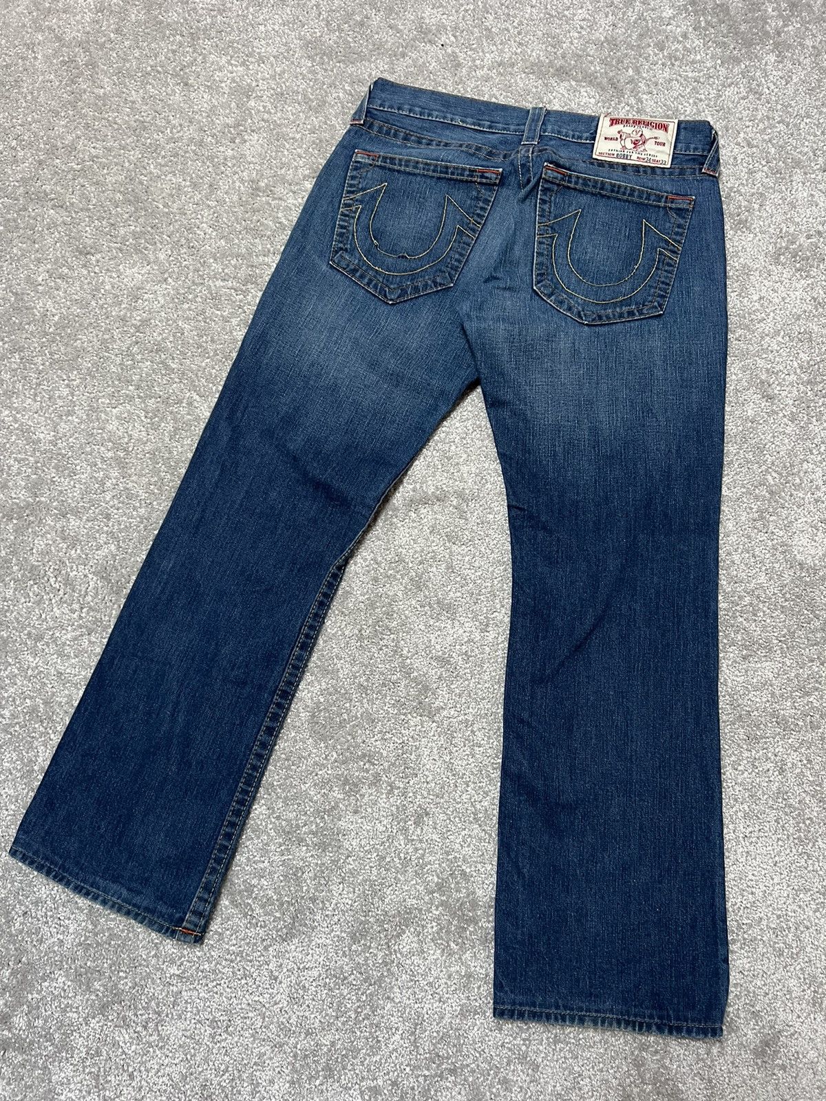 True Religion Vintage True Religion Baggy Fit Wide Leg Flared Jeans 34x33 Size US 34 / EU 50 - 2 Thumbnail