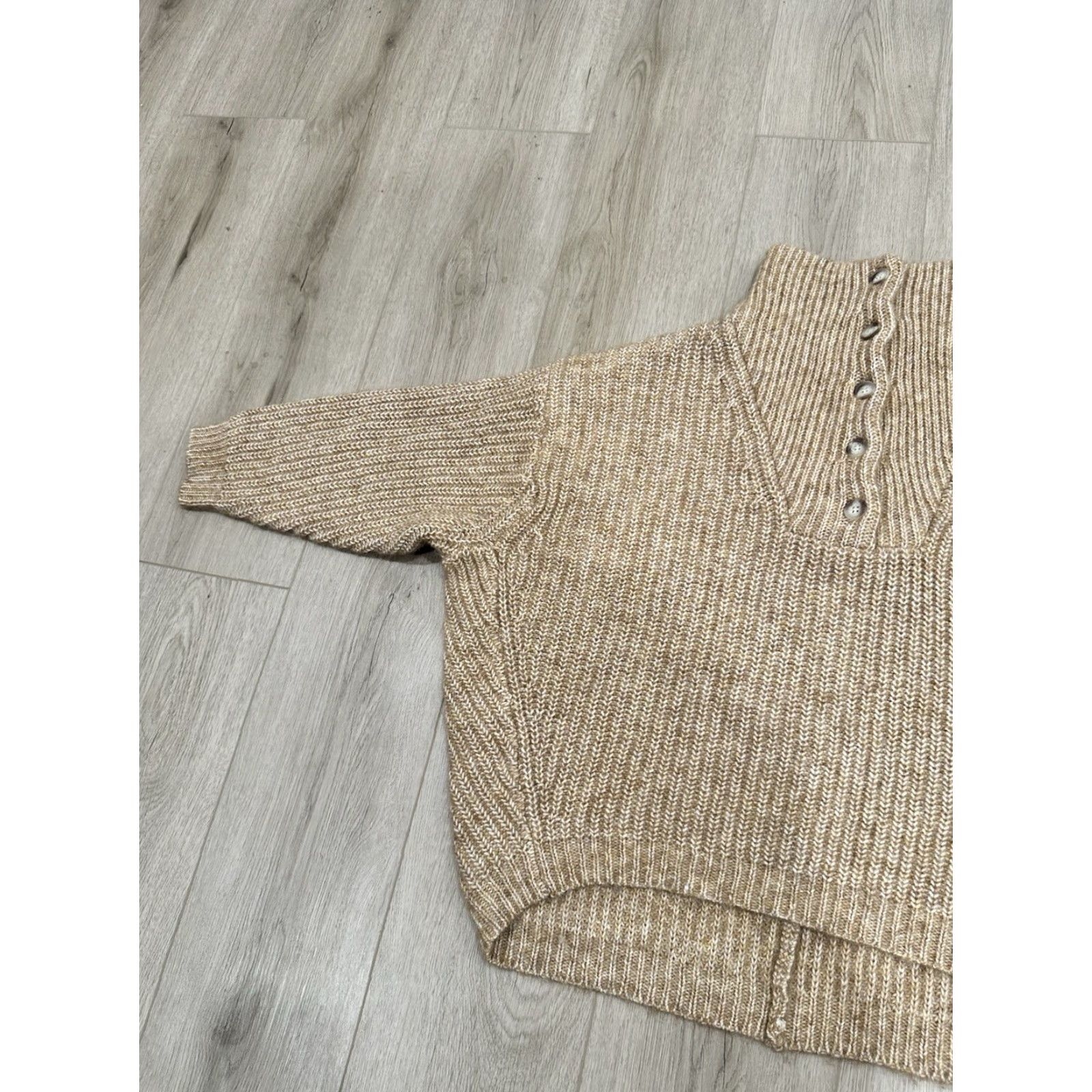 Vintage VINTAGE Hatch Maternity Sweater Beige Alpaca Oversized Pullover 1 Womens Size XS / US 0-2 / IT 36-38 - 4 Thumbnail