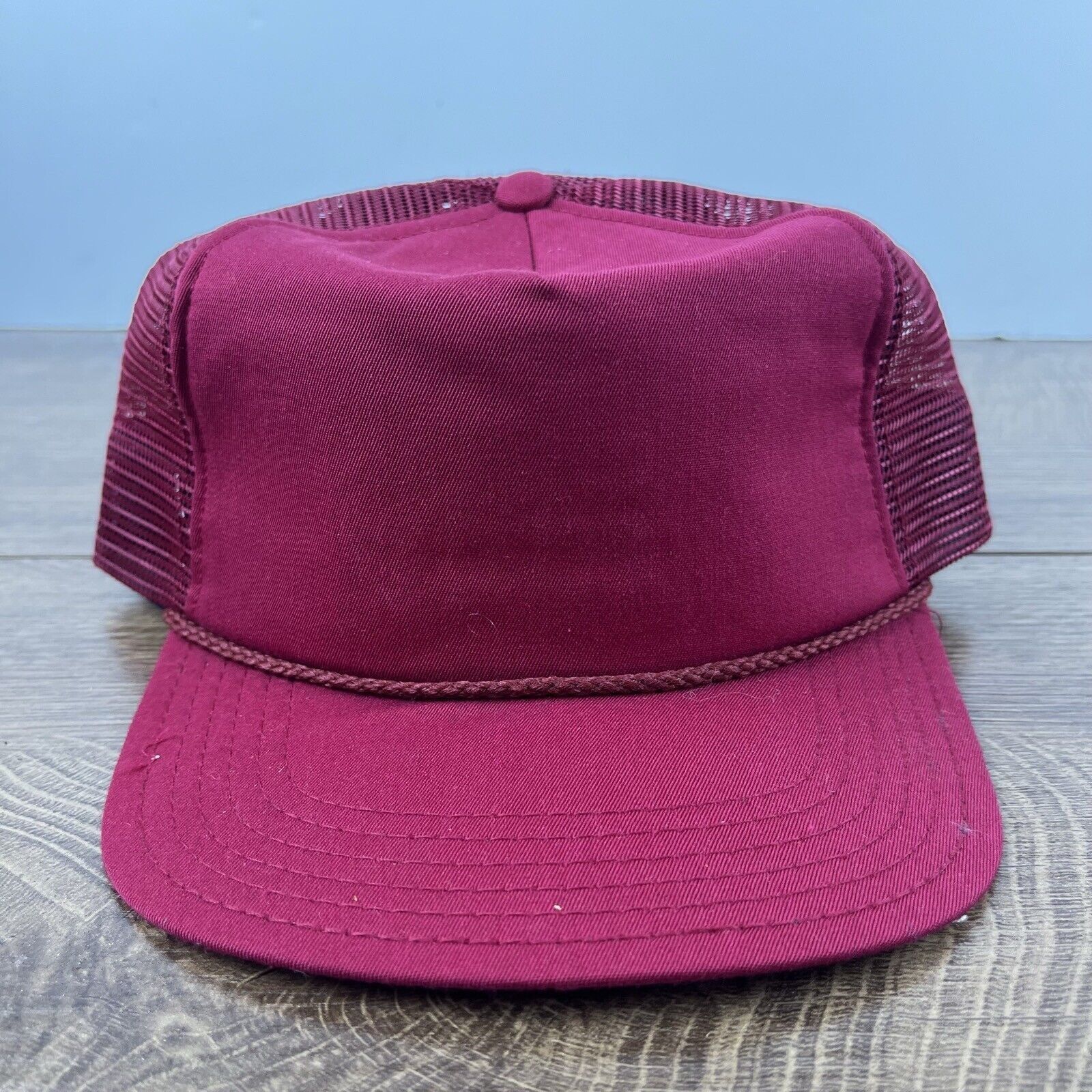 Other Adult Maroon Snapack Cap Maroon Hat Red Cap Hat Adjustable H Size ONE SIZE - 1 Thumbnail