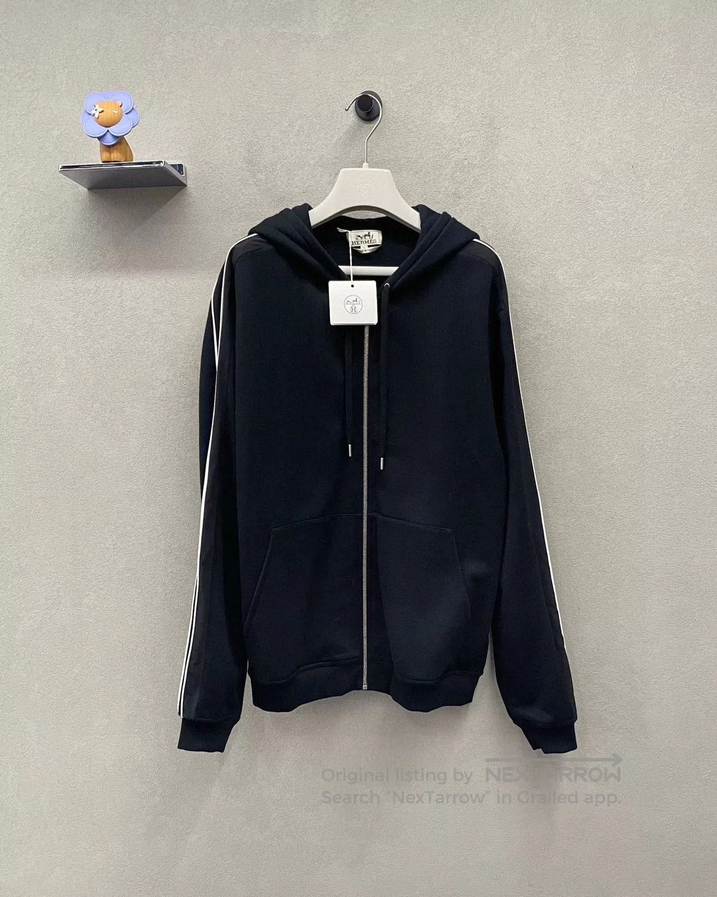 Hermes Hermes Hooded Black Coat Size L. Size US L / EU 52-54 / 3 - 1 Thumbnail