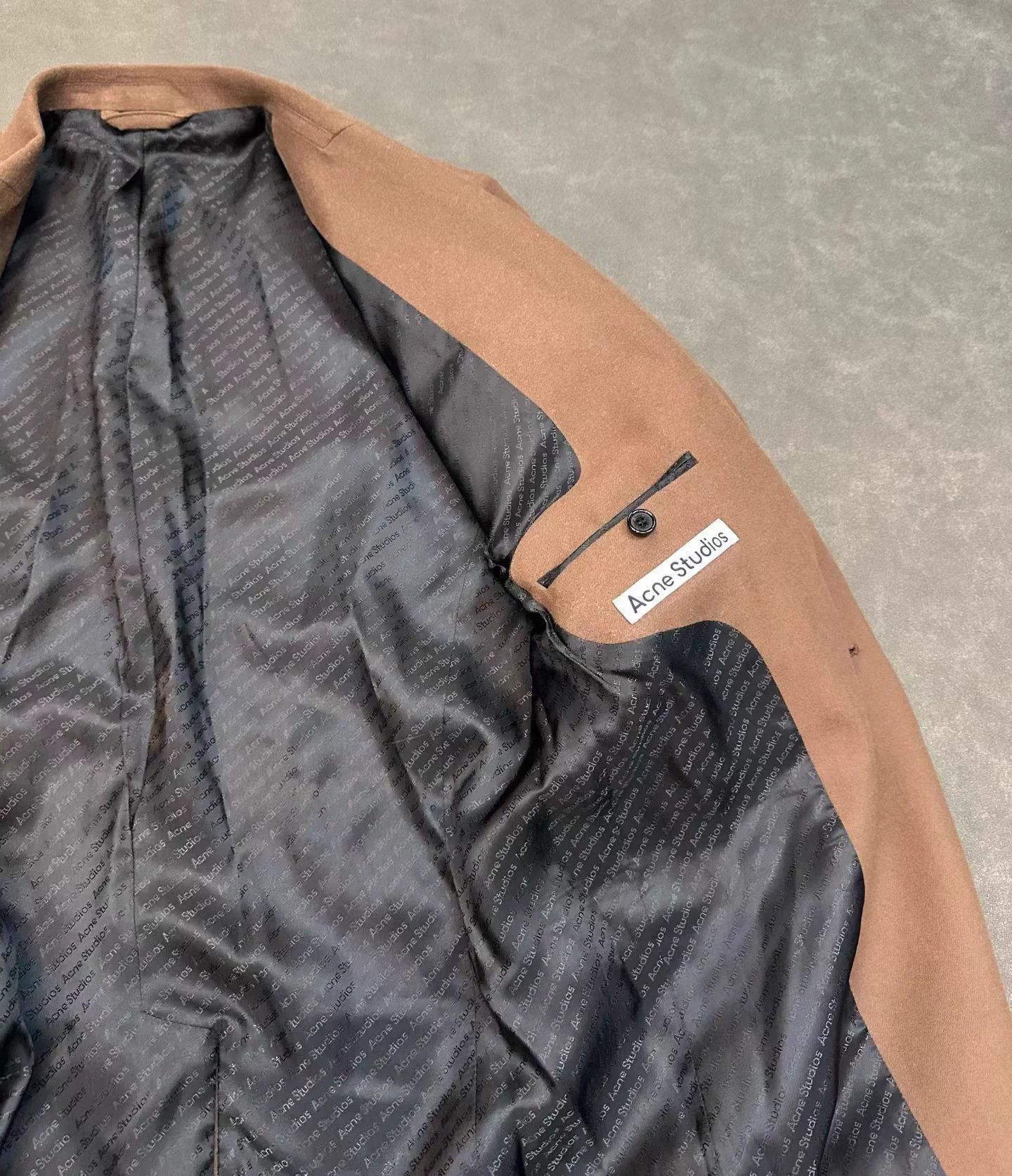 Acne Studios Acne Studios Fitted Suit Jacket Color Blocked 48 Mint Size 48R - 3 Thumbnail