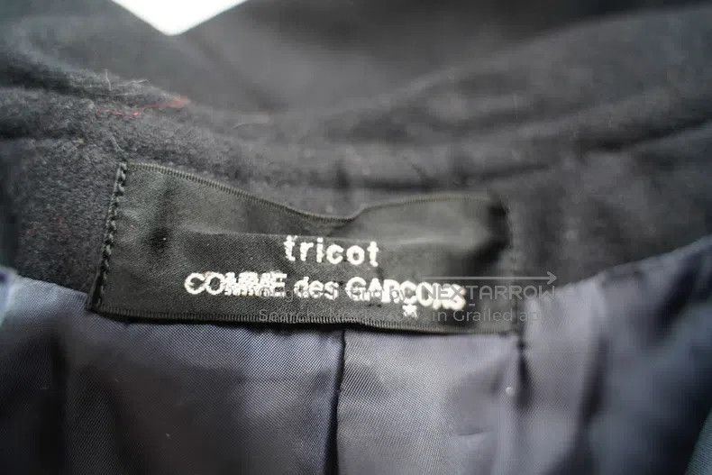 Comme des Garcons Comme Des Garcons Navy blue asymmetric sailor collar coat Size M / US 6-8 / IT 42-44 - 8 Thumbnail