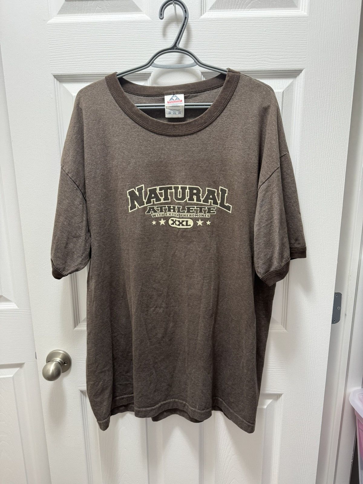 AAA × Vintage AAAStyle Natural Athlete Vintage Oversized Humor Shirt Brown Size US XXL / EU 58 / 5 - 1 Thumbnail