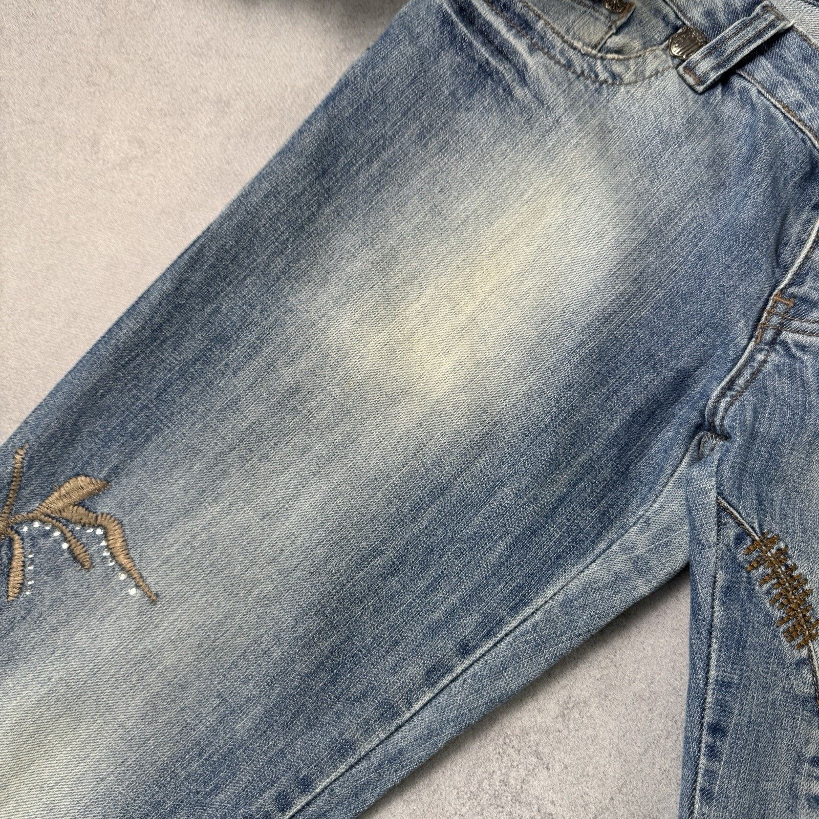 Just Cavalli Vintage Just Cavalli Blue Denim Pants Embroidered Jeans Size 30" / US 8 / IT 44 - 5 Thumbnail