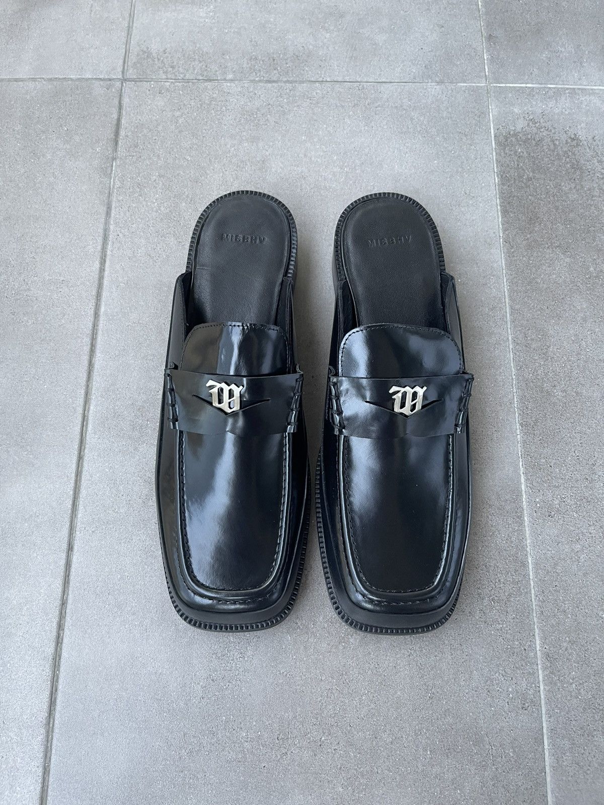 Misbhv !DS! SS23 Misbhv Brutalist Slip On Black Loafers Size US 11 / EU 44 - 7 Thumbnail