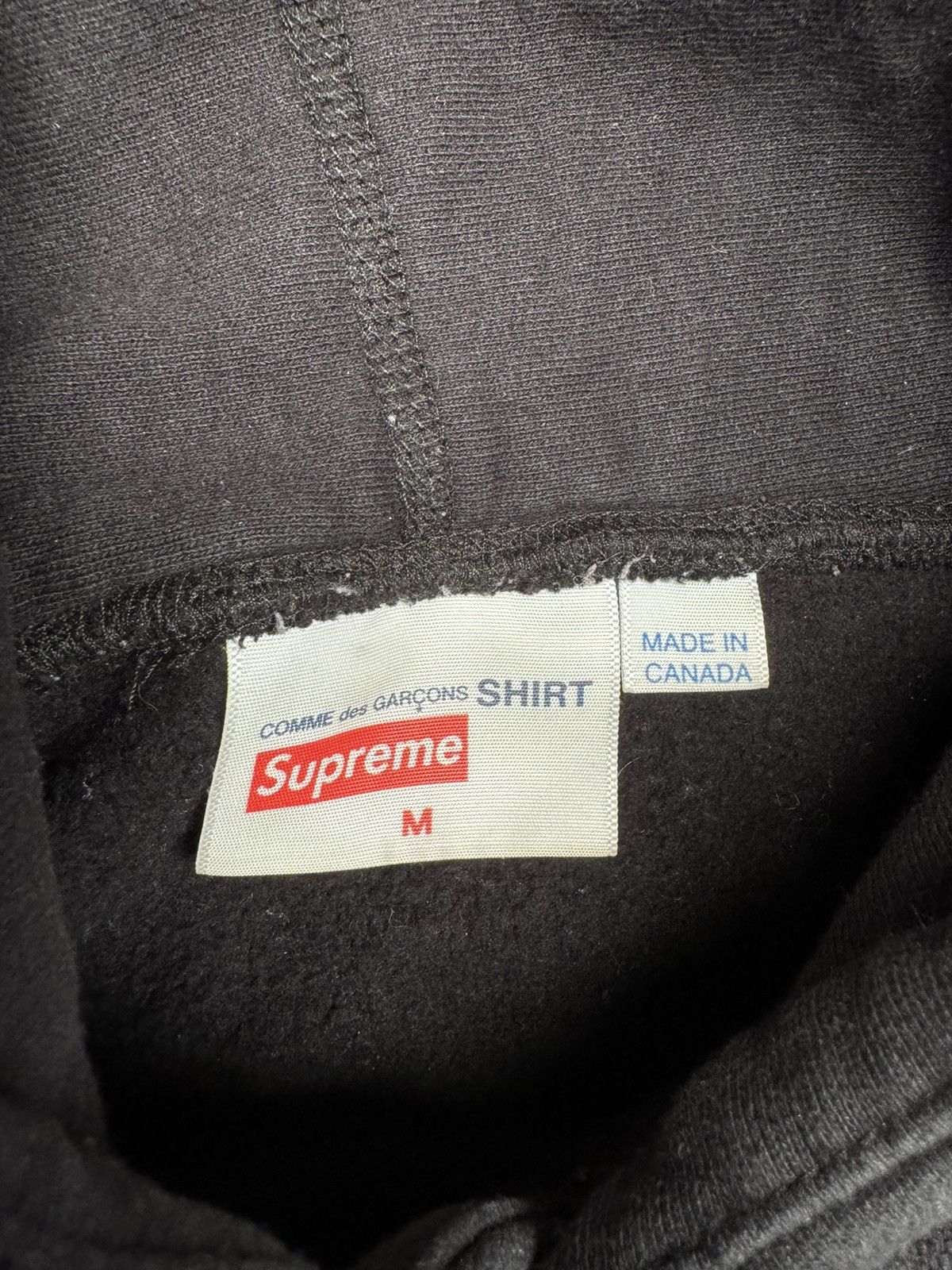 Comme des Garcons × Supreme Supreme x Comme Des Garçons Black Hoodie Size US M / EU 48-50 / 2 - 4 Thumbnail