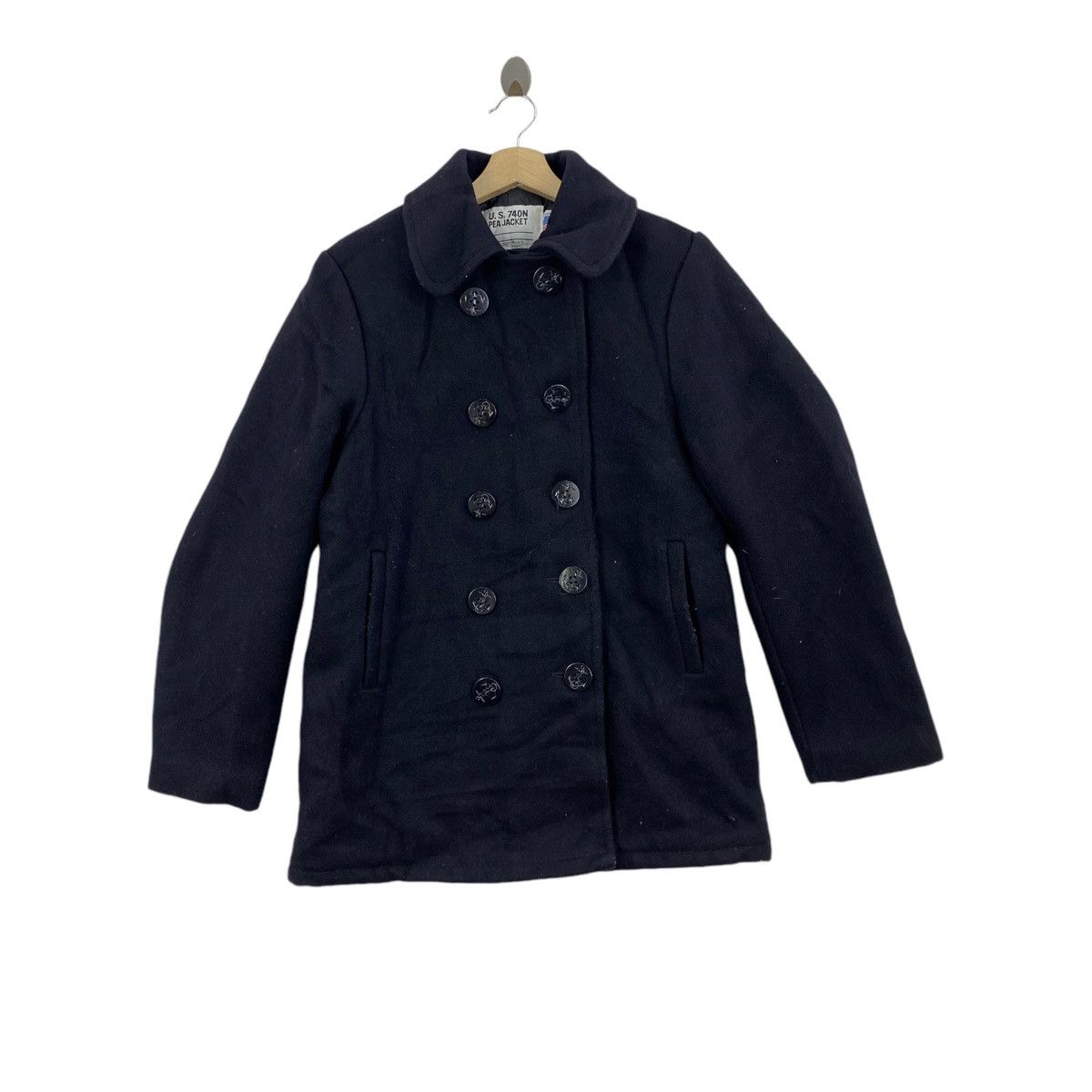 本格派！SCHOTT PEA JACKET US.740N USA製キルティング schott] U.S.740N PEA JACKET Vintage P Coat From Japan | eBay