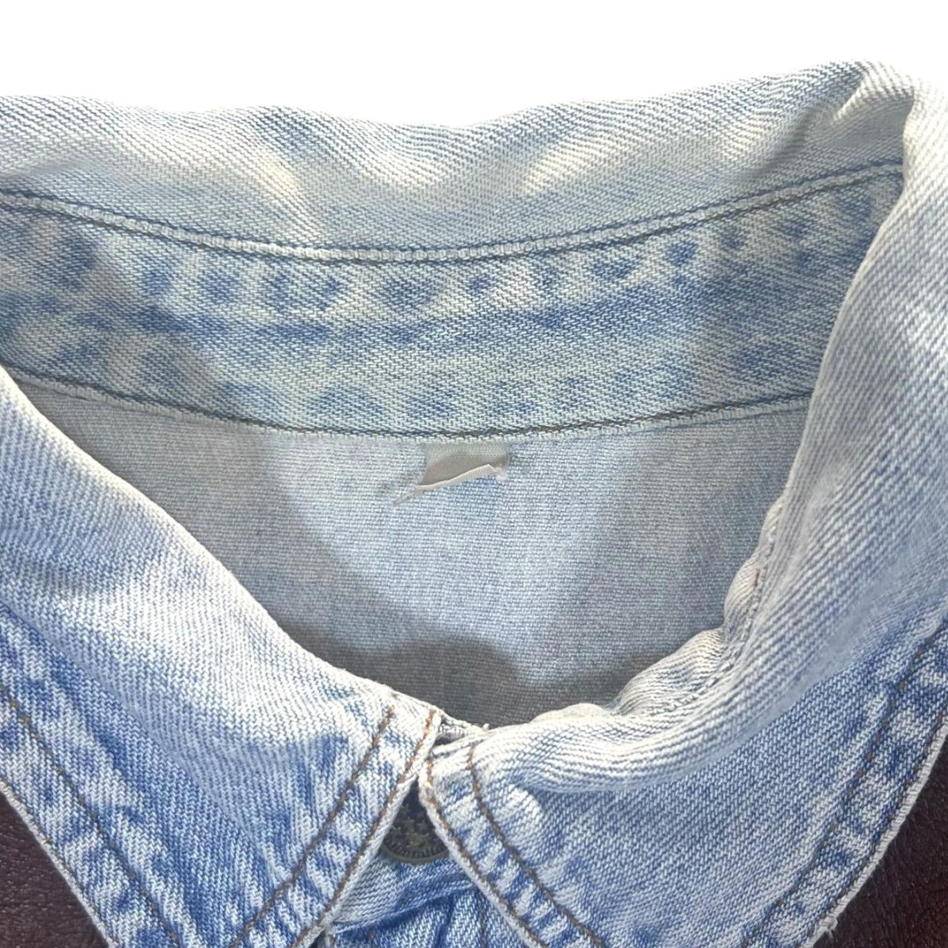Other Vintage Cowboy Western Blue Denim Popper Long Sleeve Shirt M L Size US L / EU 52-54 / 3 - 4 Thumbnail
