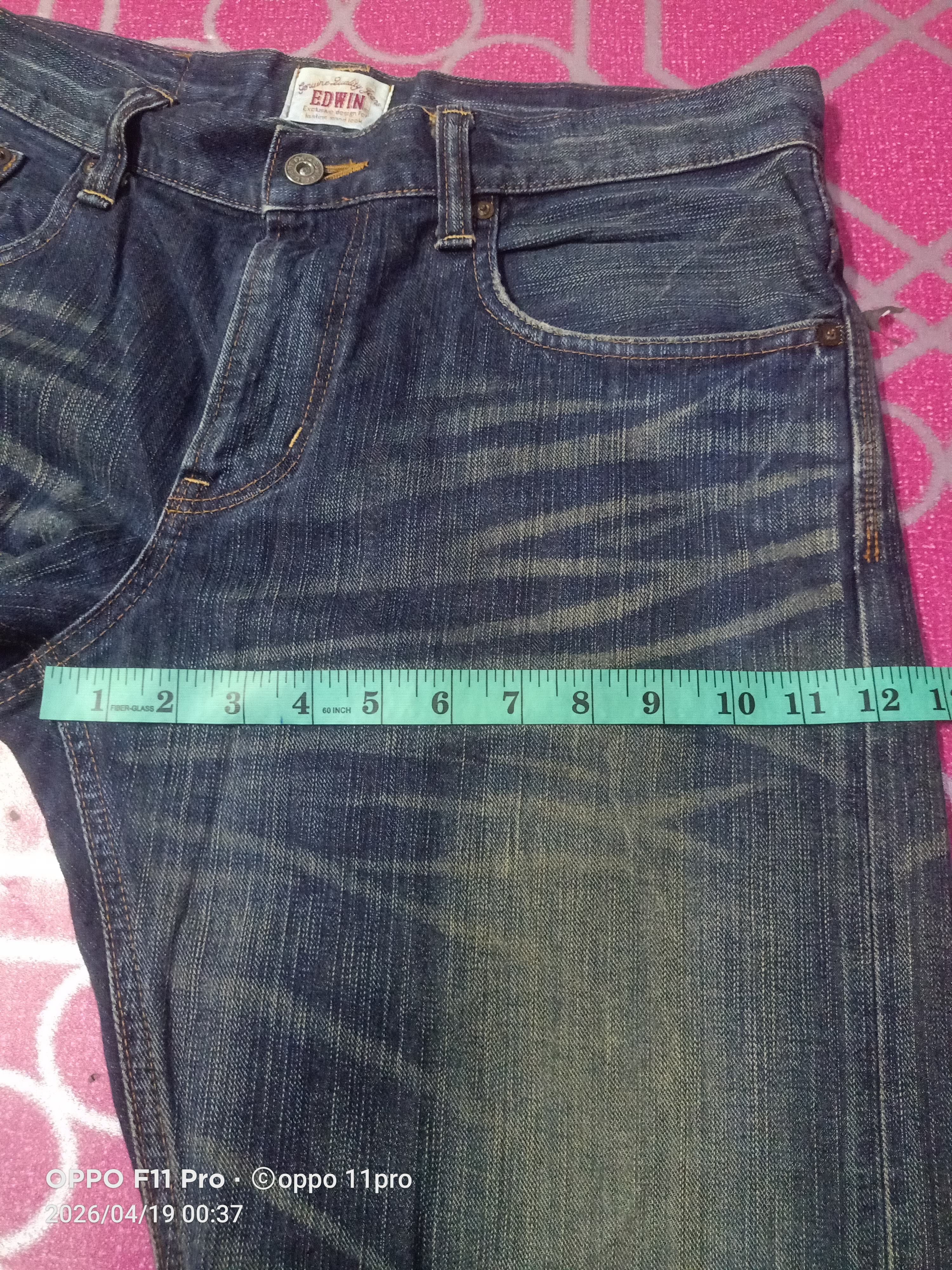 Japanese Brand 💥Vintage Edwin 404XV Flare Denim Men 💥 Size US 34 / EU 50 - 7 Thumbnail