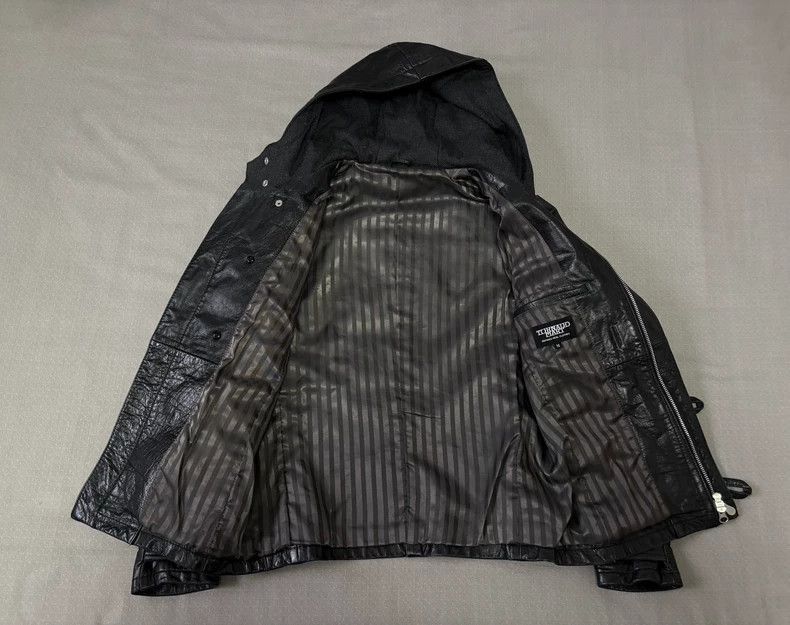 Yohji Yamamoto Vintage Hooded Black Leather Jacket-2506 Size M / US 6-8 / IT 42-44 - 5 Thumbnail