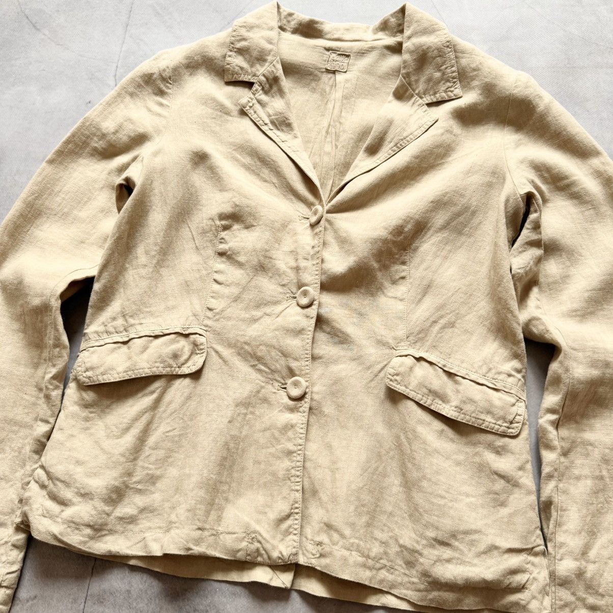 120% Lino 120% Lino Linen Womens Blazer Size 42 Size M / US 6-8 / IT 42-44 - 4 Thumbnail