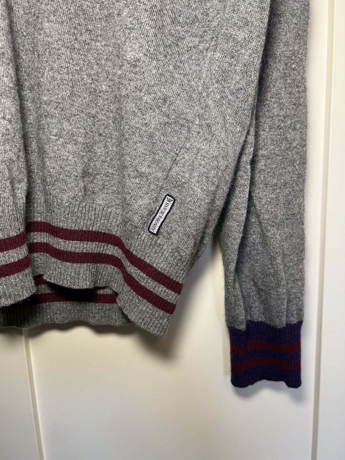 Armani Vintage Armani Jeans wool cashmere v-neck longsleeve sweater Size US XL / EU 56 / 4 - 7 Thumbnail