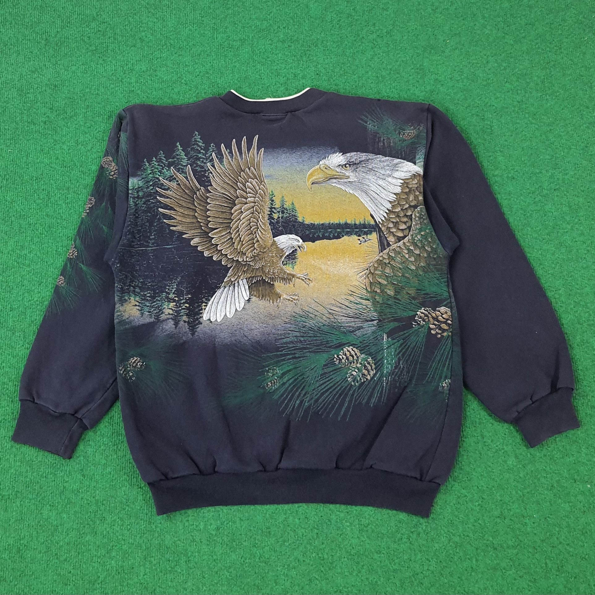 Vintage Vintage Eagle Art Design Button Sweatshirt Size US M / EU 48-50 / 2 - 3 Thumbnail