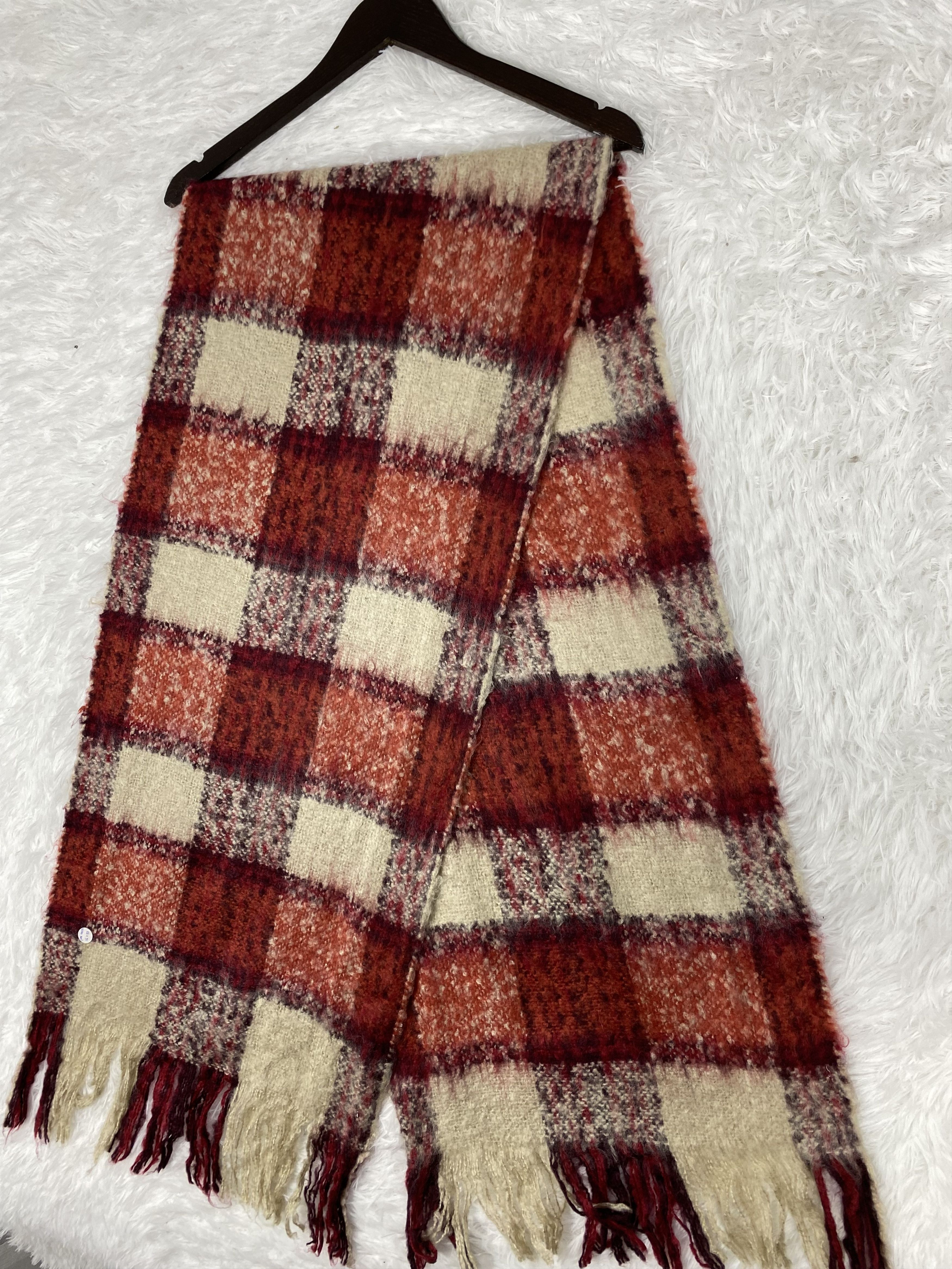 Japanese Brand Vintage Mohair Scarf / Muffler Neckwear PM0072 Size ONE SIZE - 2 Thumbnail