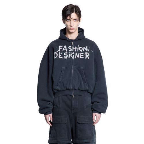 Balenciaga round zip-up hoodie in faded washed black Size US S / EU 44-46 / 1 - 1 Preview