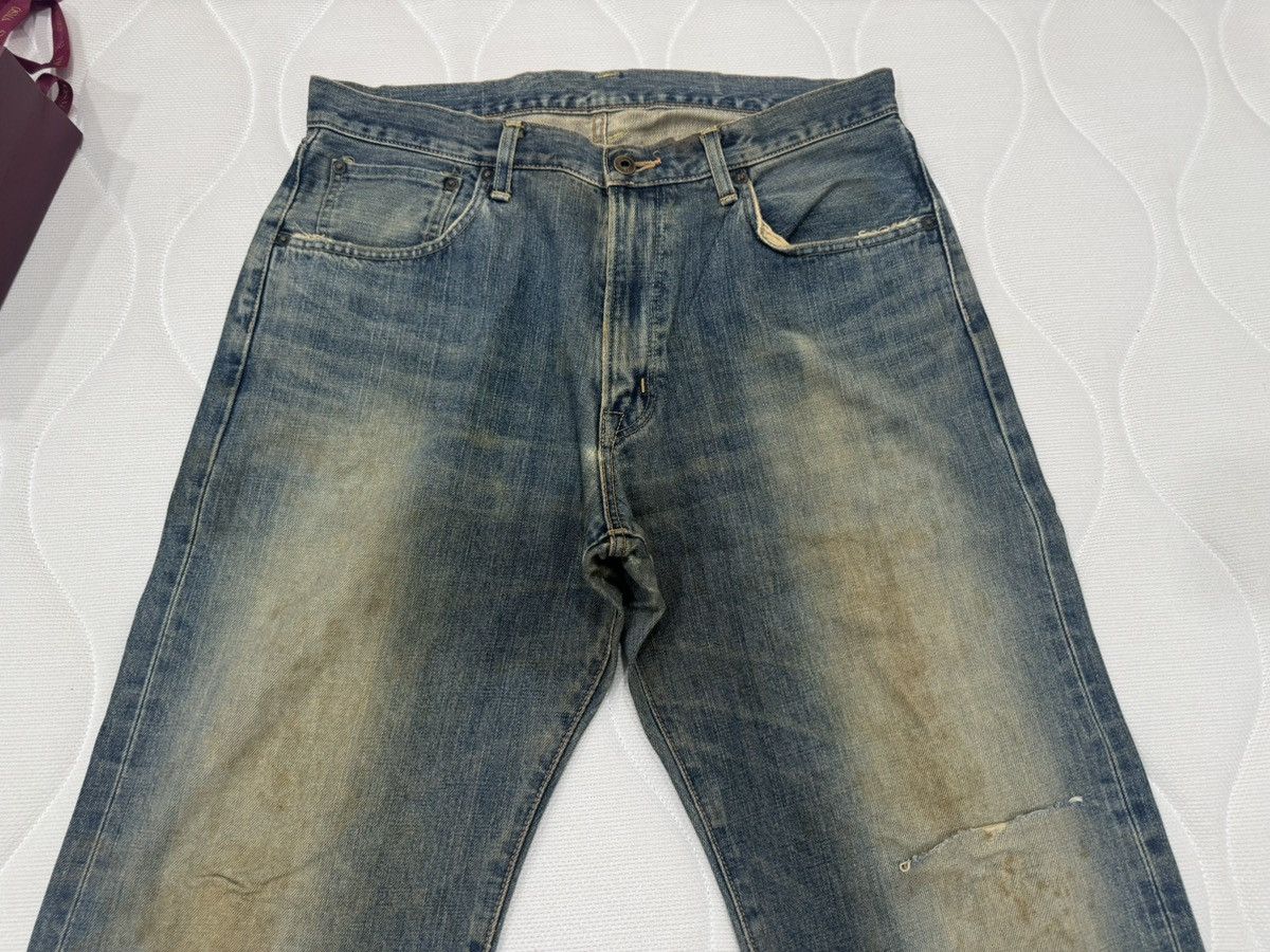 Edwin Sales‼️Ditressed Rusty Vtg Edwin 505X Selvedge (AB-1002) Size US 34 / EU 50 - 3 Thumbnail
