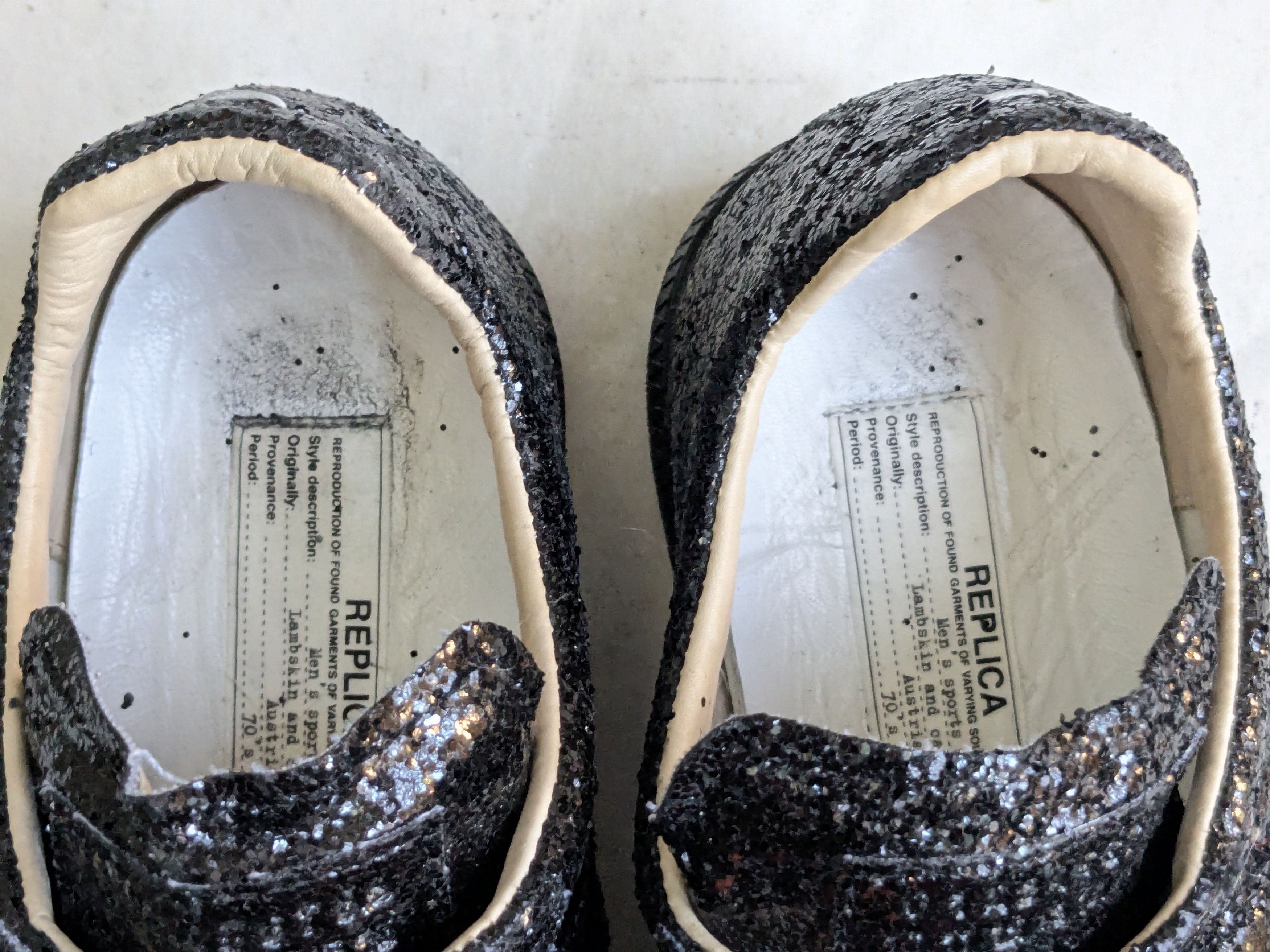 Maison Margiela Maison Margiela GAT Replica Black Glitter 10 43 Size US 10 / EU 43 - 7 Thumbnail