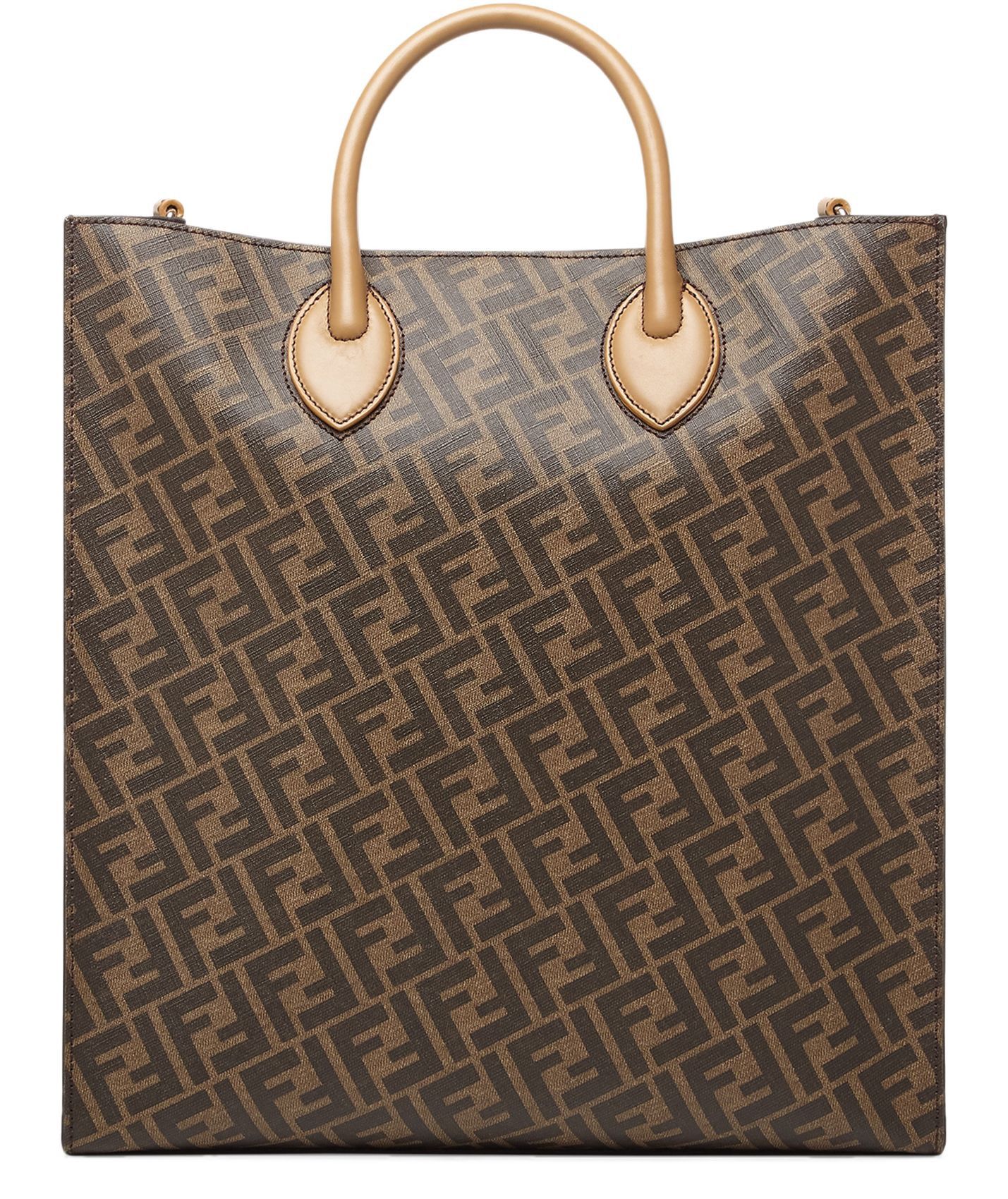 Fendi o1loc1c0824 Size: OS / Diagonal Vertical Tote in Marron Size ONE SIZE - 3 Thumbnail